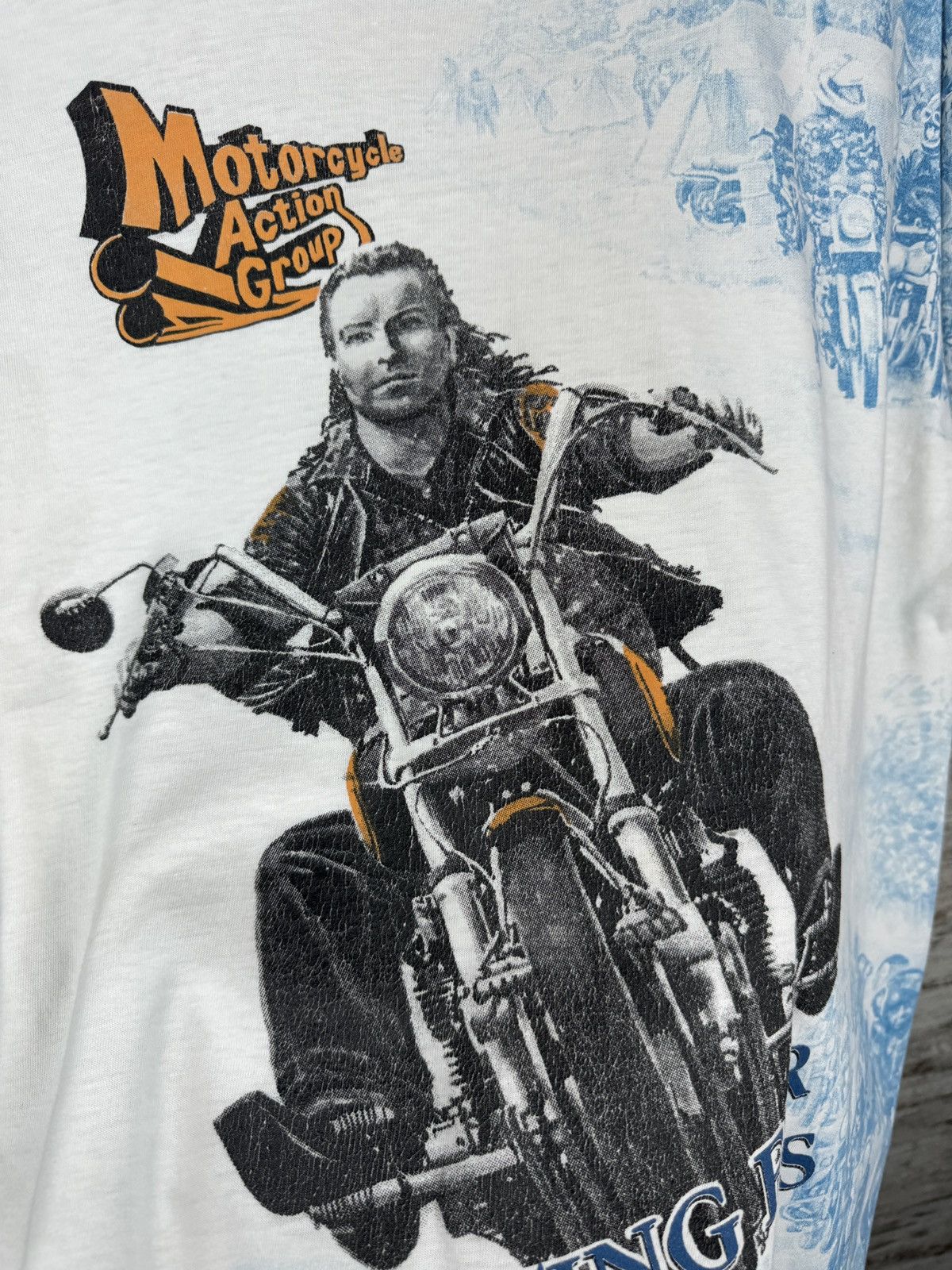 Harley Davidson × Vintage Mens Vintage 90s Harley Davidson style T-shirt tee rare Size US XL / EU 56 / 4 - 7 Thumbnail