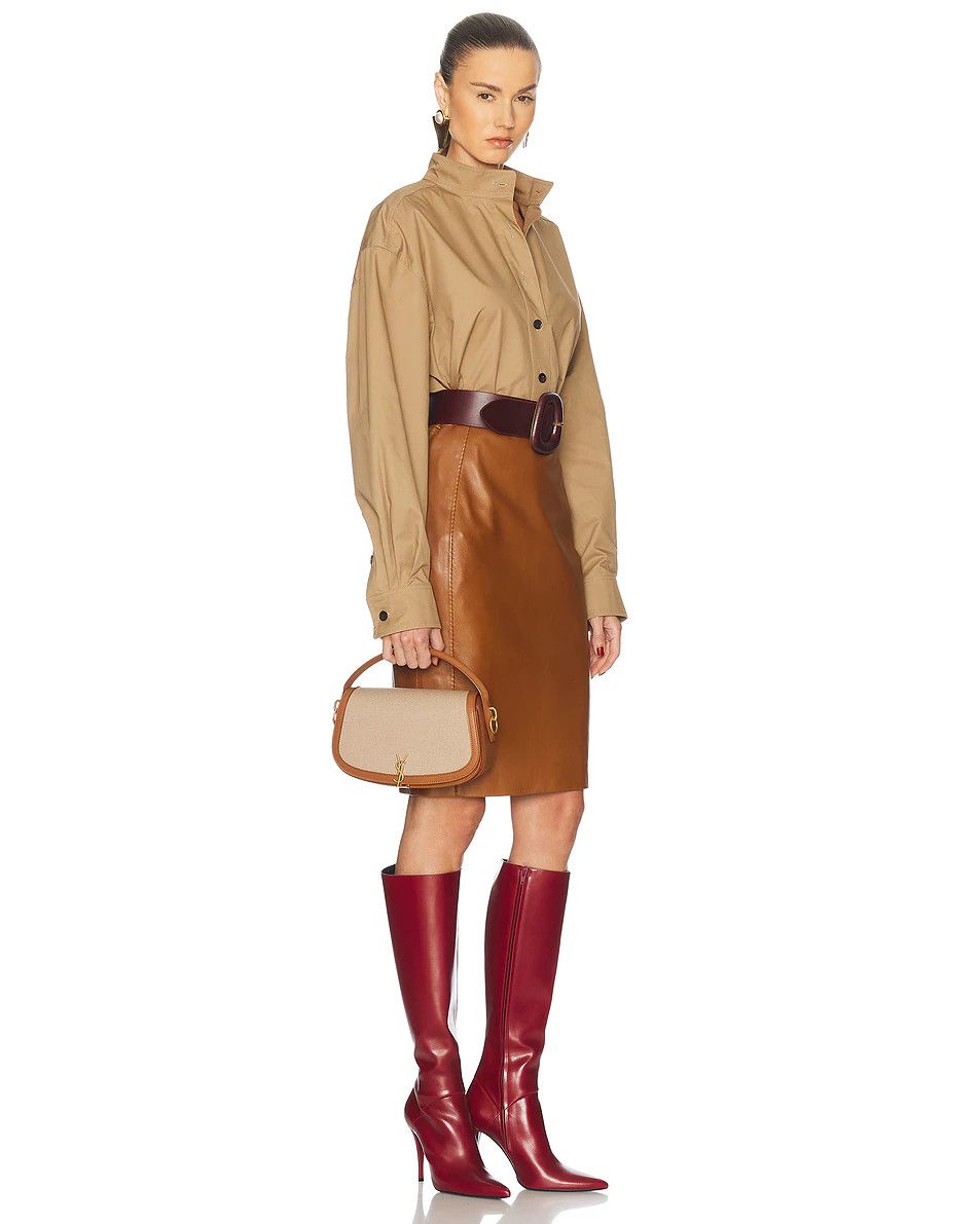 Saint Laurent Paris os11x0526 Size: OS / Voltaire Shoulder Bag in Beige/Brown Size ONE SIZE - 2 Thumbnail