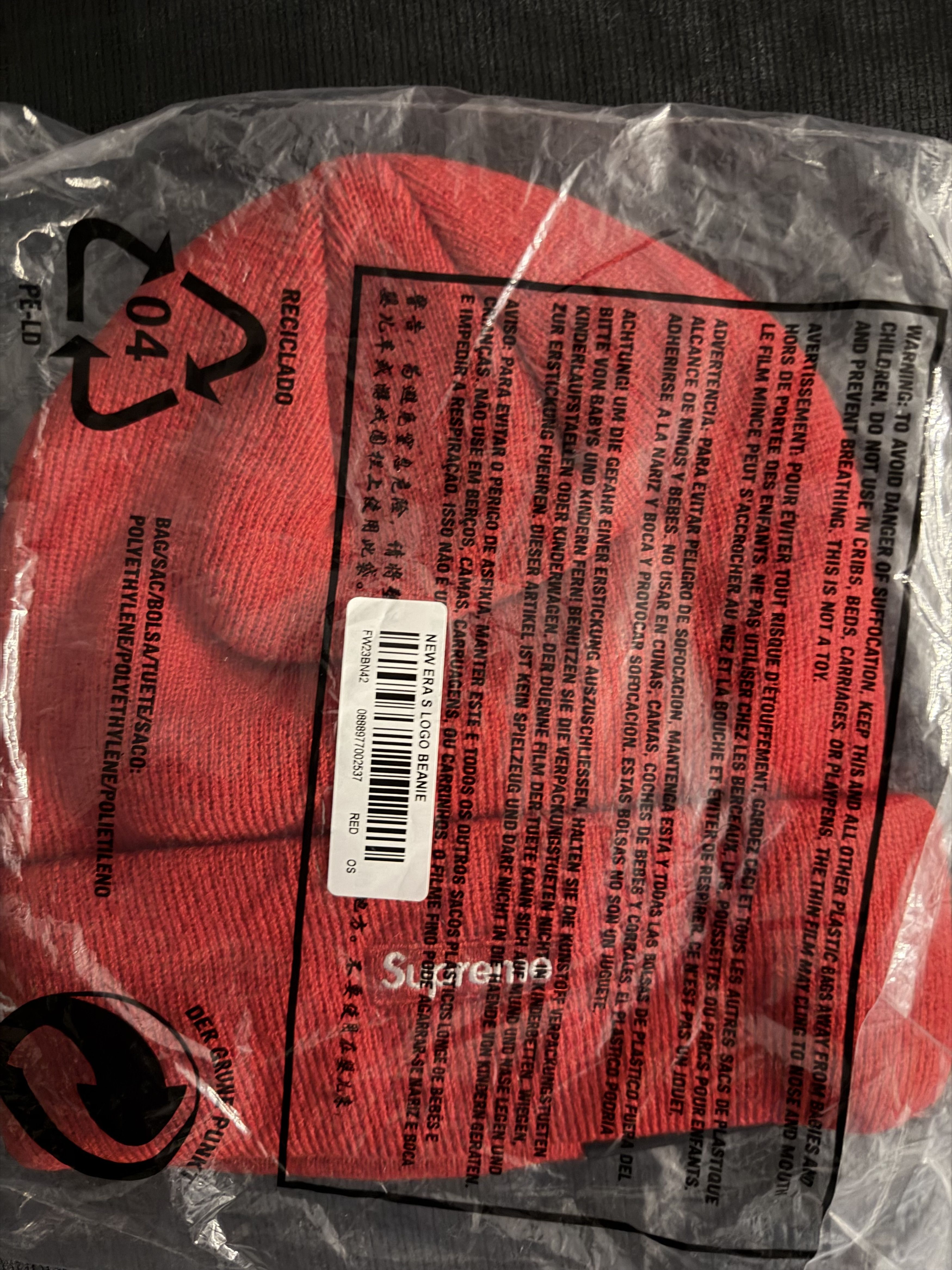 Supreme S logo new era beanie Size ONE SIZE - 4 Thumbnail
