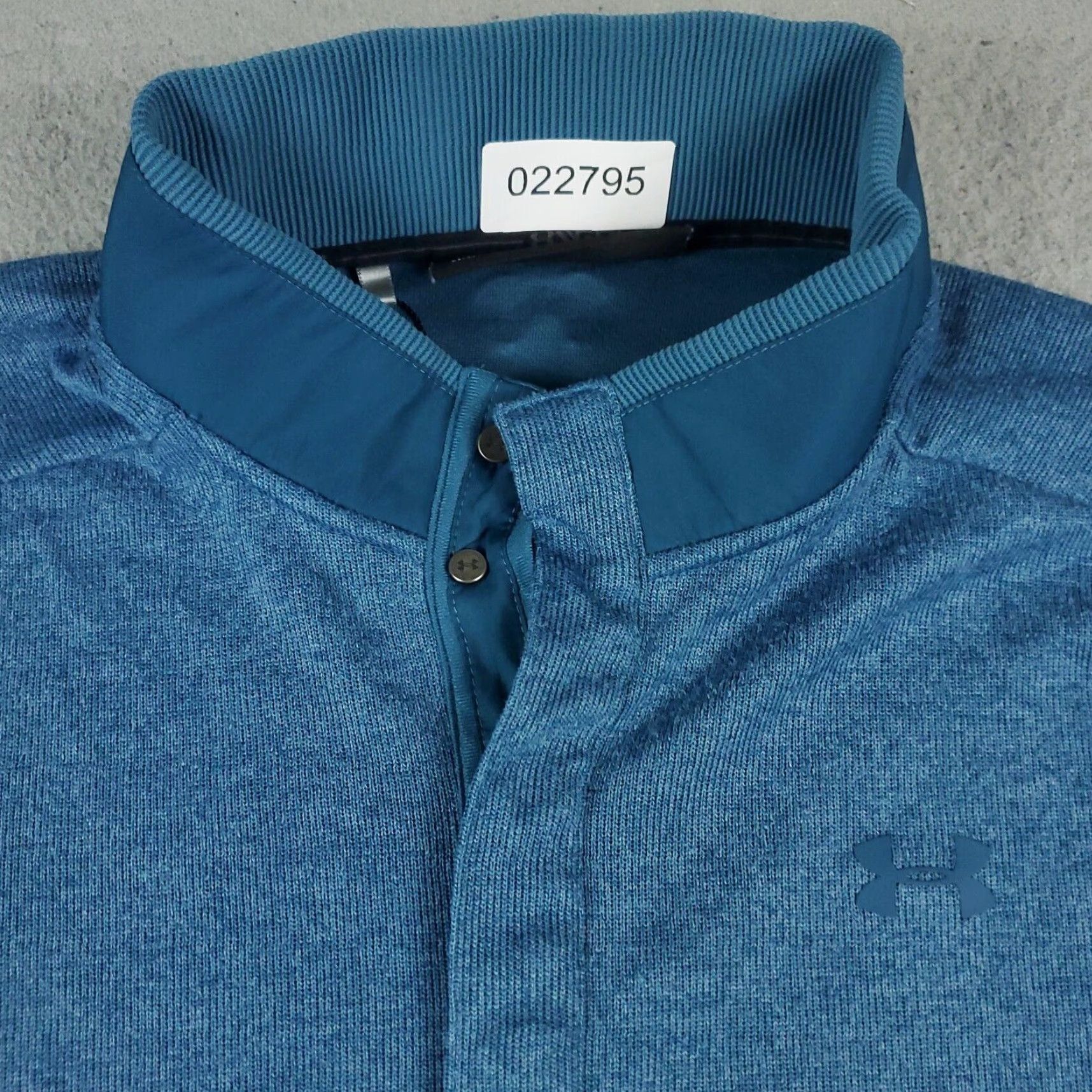 Under Armour Under Armour Sweater Mens Medium Blue 1/4 Zip Pullover Mock Neck Sweatshirt All Seasons Logo Size US M / EU 48-50 / 2 - 3 Thumbnail