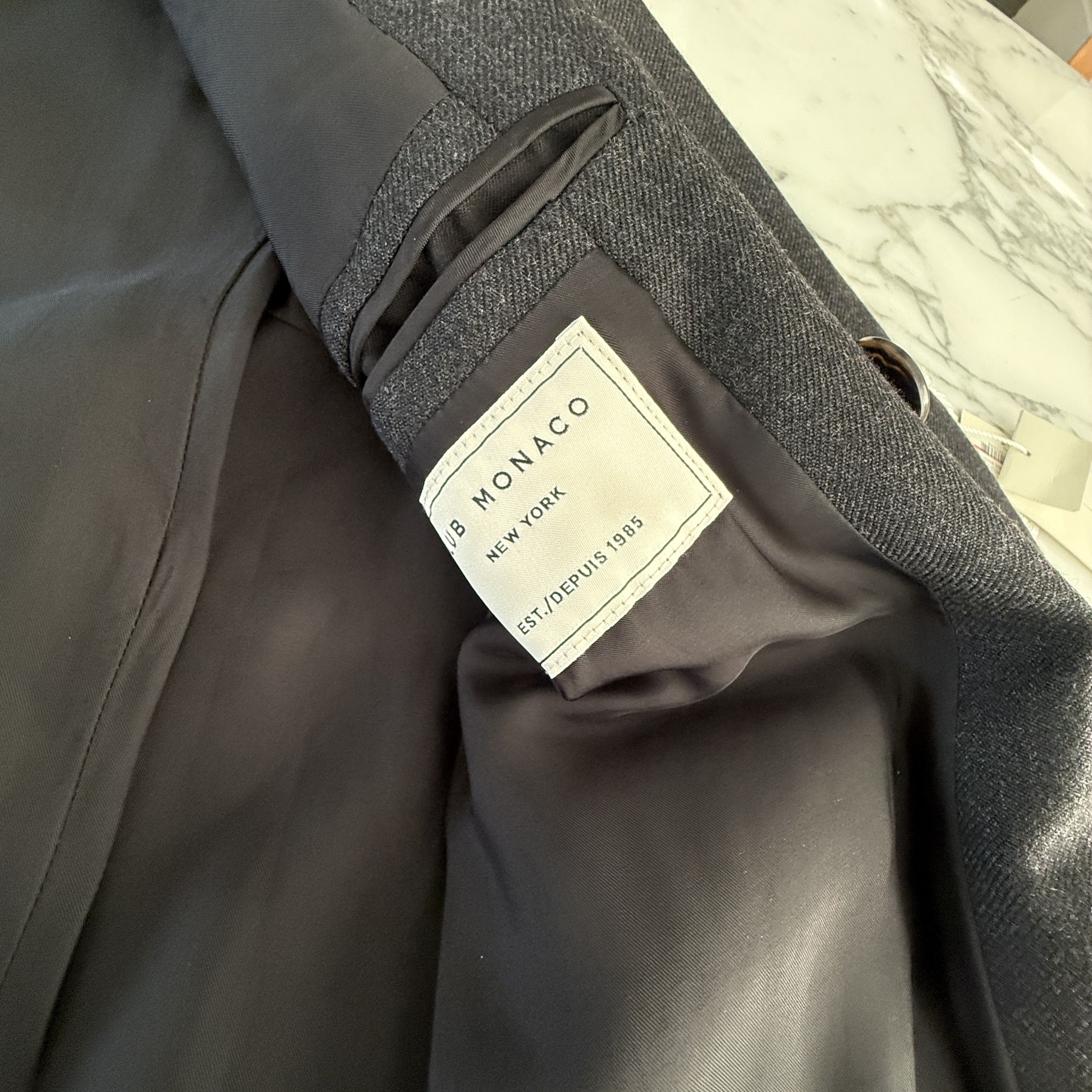 Club Monaco Club Monaco Men's Winter Wool Coat, Black, Size 42 Size US L / EU 52-54 / 3 - 7 Thumbnail