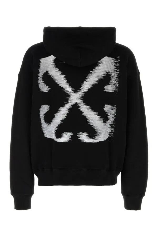 Off-White o1s22i1n1124 Windy Arrow Hoodie in Black Size US XL / EU 56 / 4 - 2 Thumbnail