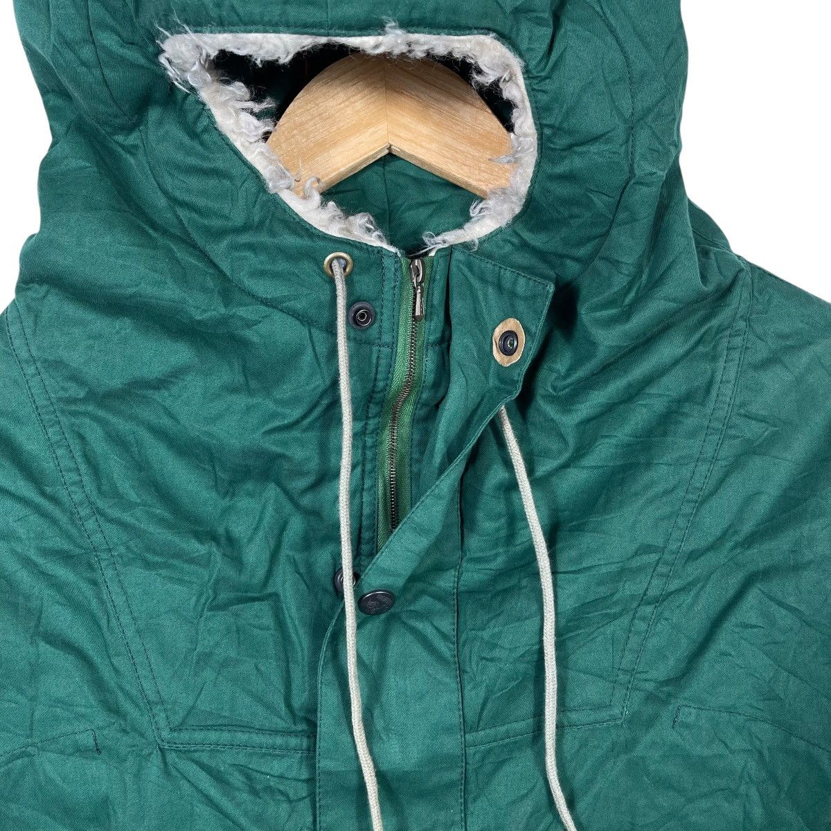 Vintage Vintage Grenfell Smock Jacket Green Hooded Anorak Size US XXL / EU 58 / 5 - 7 Thumbnail