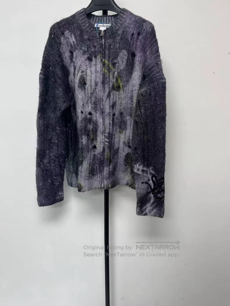 Acne Studios Acne Studios Distressed, vintage, zipper closure mohair kn Size US S / EU 44-46 / 1 - 1 Thumbnail