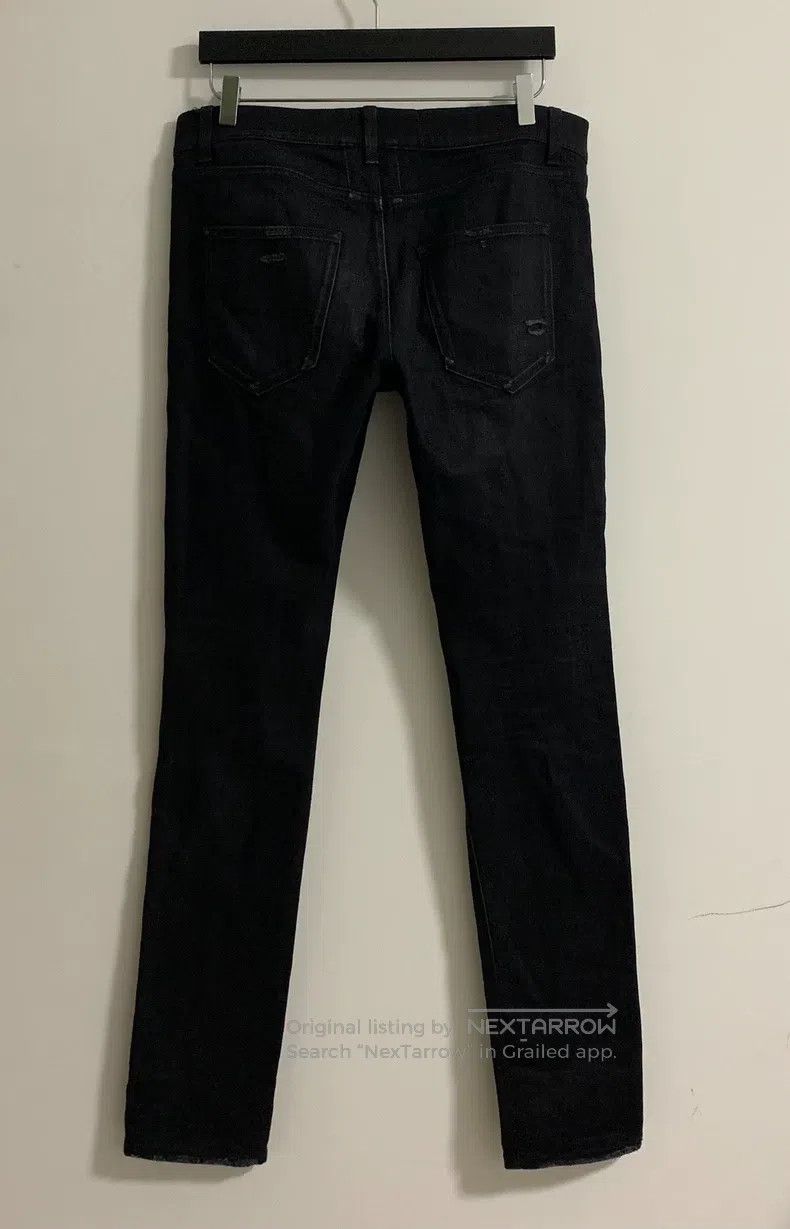 Saint Laurent Paris Saint Laurent Paris Black Big Destroyed Jeans Size US 32 / EU 48 - 2 Thumbnail