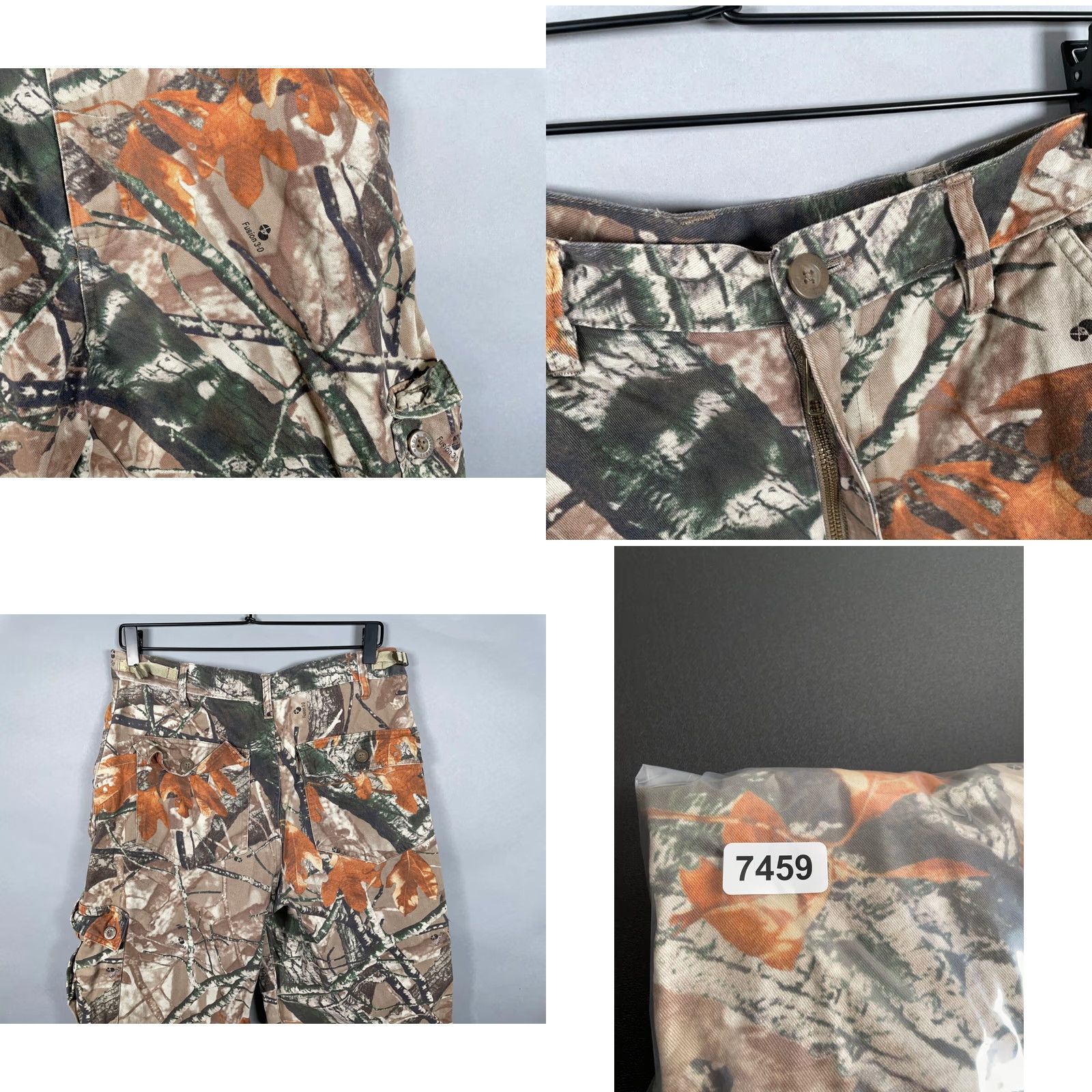 Vintage Outfitters Ridge Cargo Pants Camouflage Flannel 32 x 29 Men's Medium Regular Straight Zip Fly Size US 32 / EU 48 - 9 Thumbnail