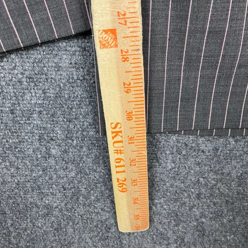 Other Ellen Tracy Trousers Pants Women's 14 NWT Striped Gray Wool Size 34" / US 12 / IT 48 - 6 Thumbnail