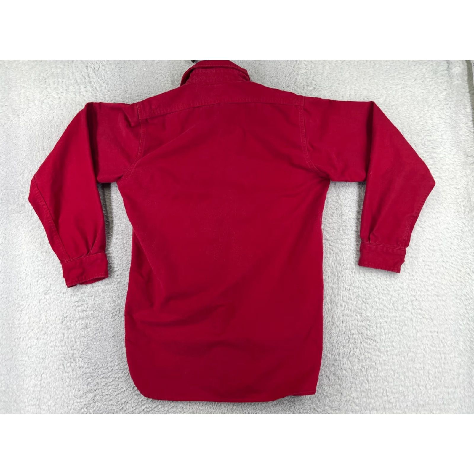 Vintage Cabela's Shirt Men Medium Red Button-Down Long Sleeve Collared USA Theme Pockets All Seasons 100% Cotton Mens Size US M / EU 48-50 / 2 - 2 Thumbnail