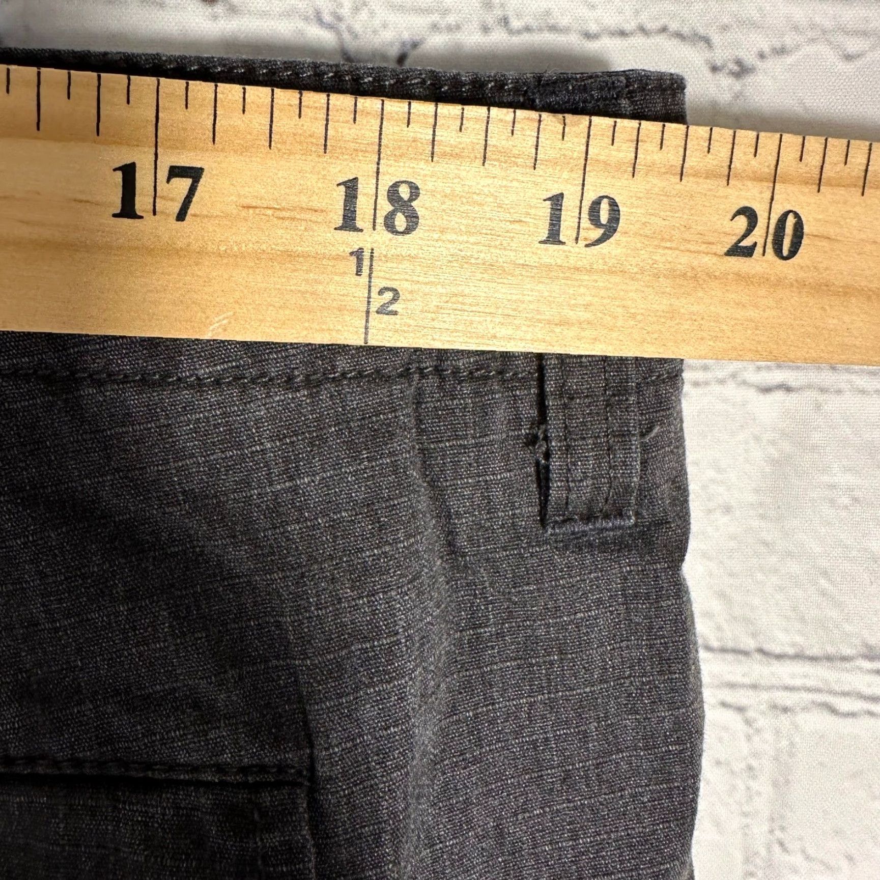 Lucky Brand Lucky Brand Mens Cargo Shorts 38 Charcoal Gray Ripstop Utility Drawstring Waist Cargo Pocket Casual Shorts Mens Size US 38 / EU 54 - 5 Thumbnail
