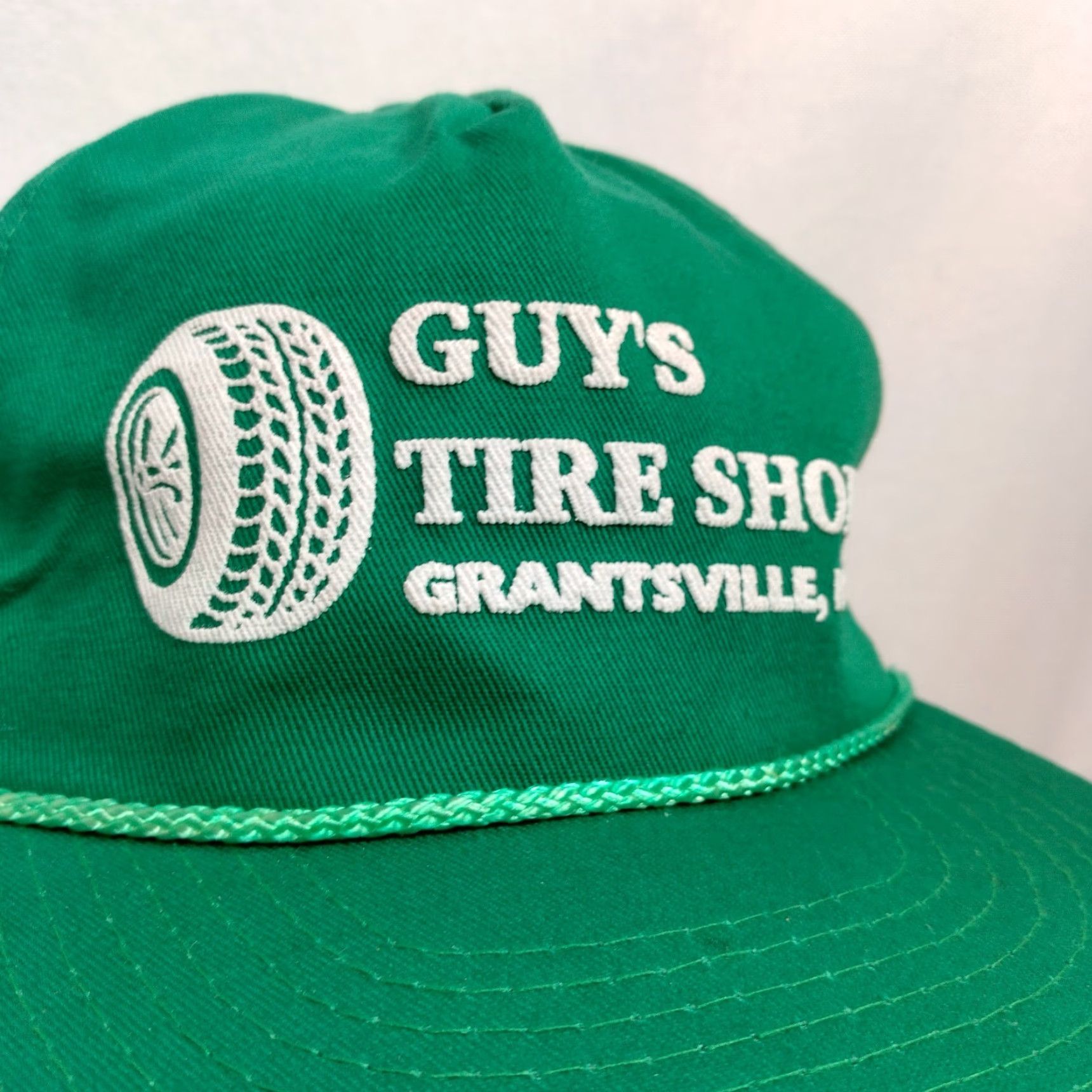 Vintage VINTAGE Mohr's Baseball Cap Men Adjustable Green Grant s ville Maryland Tire Shop Auto Tires Theme Cotton Polyester Canvas Size ONE SIZE - 7 Thumbnail