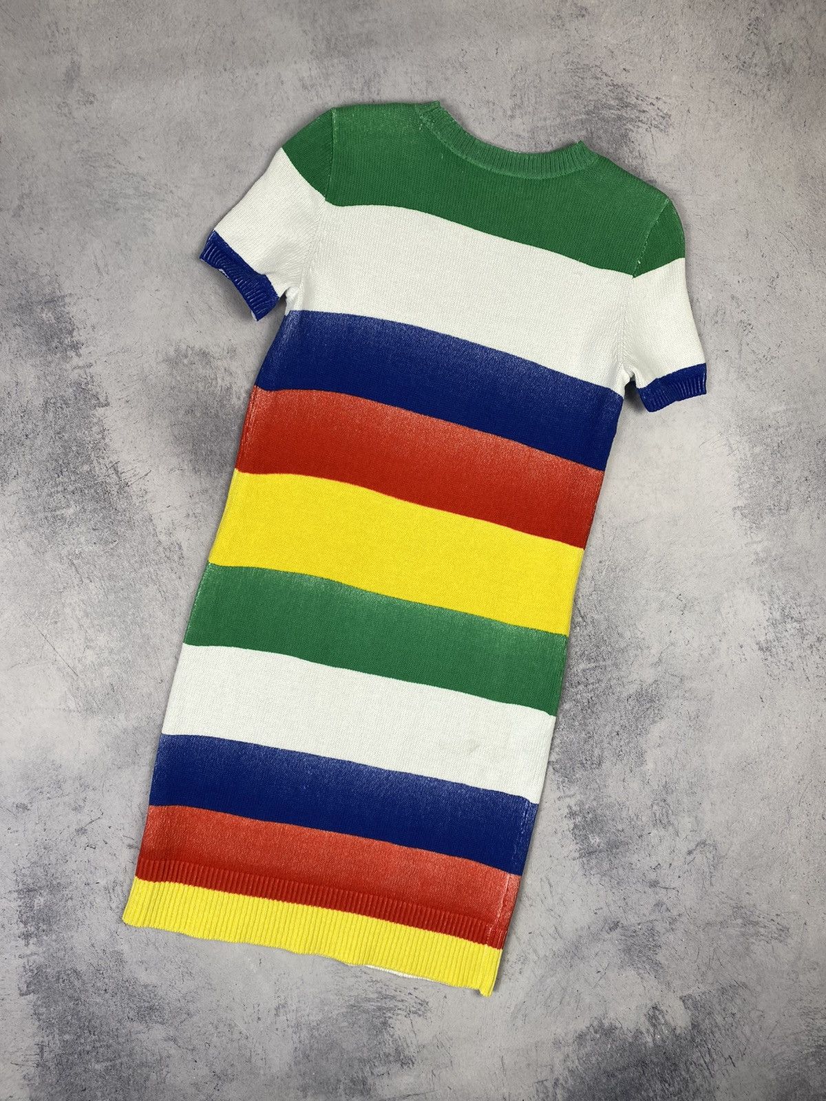 Polo Ralph Lauren × Ralph Lauren Polo Ralph Lauren Striped Multicolor Knit Dress Short Sleeve Size S / US 4 / IT 40 - 9 Thumbnail