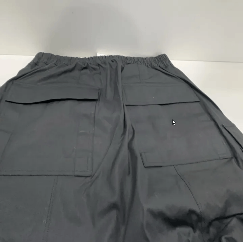 Rick Owens Rick Owens SS22 Black Drawstring Cropped Pants Men's 50 Size US 34 / EU 50 - 5 Thumbnail