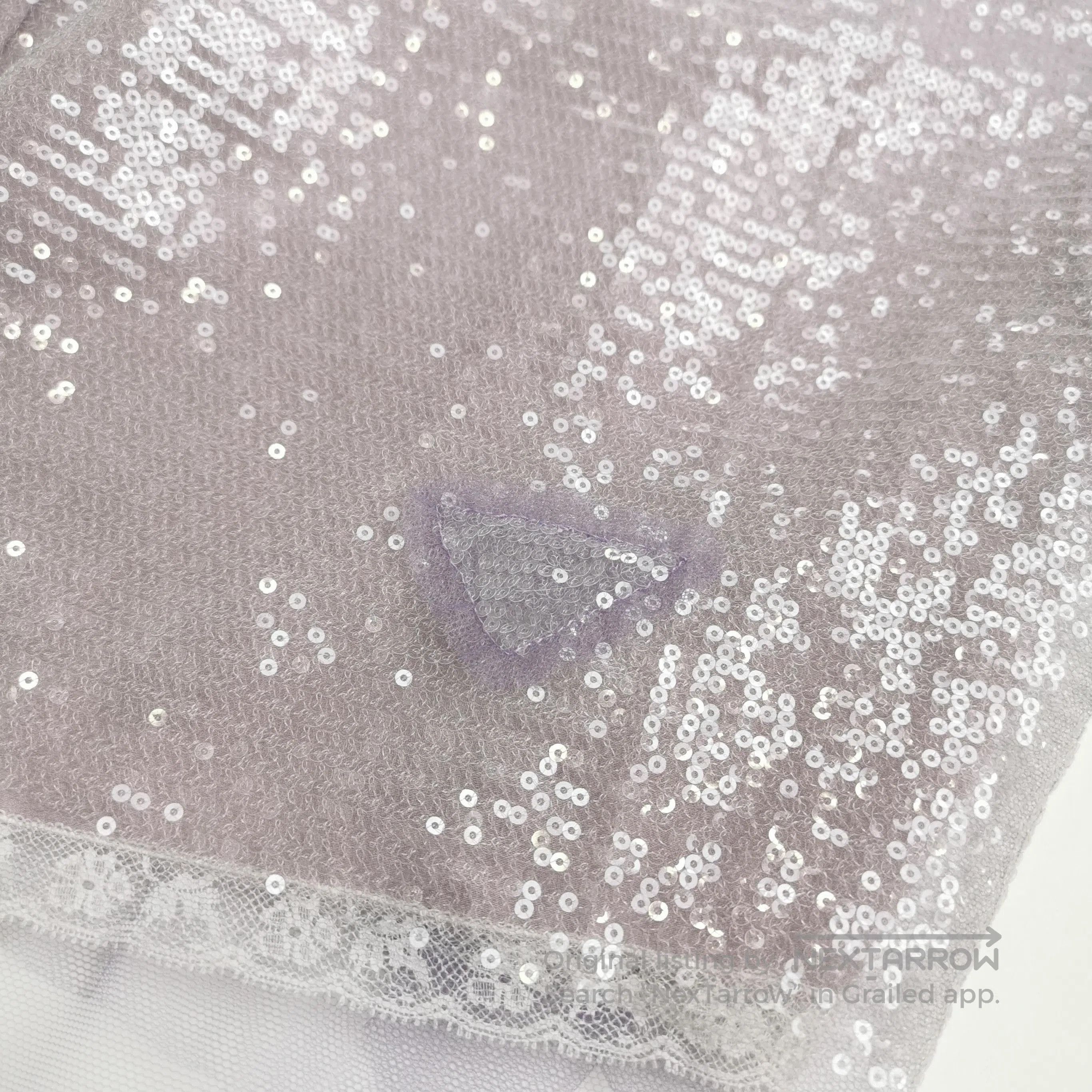 Prada Prada Sequined Midi Skirt in Light Purple . Size 22" - 2 Thumbnail