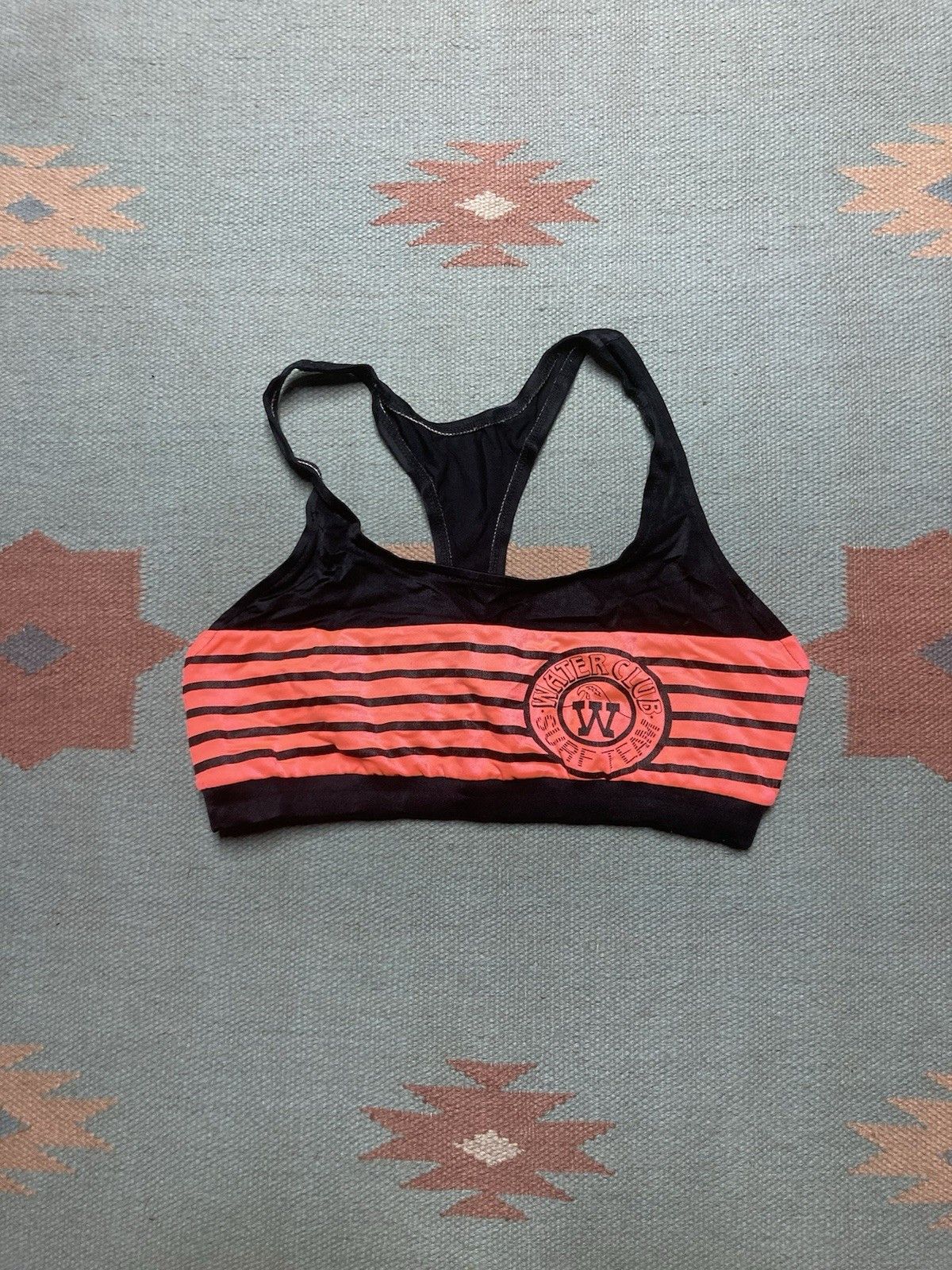 Vintage 80s women’s bathing suit top swimsuit water club surf team Size M / US 6-8 / IT 42-44 - 1 Thumbnail