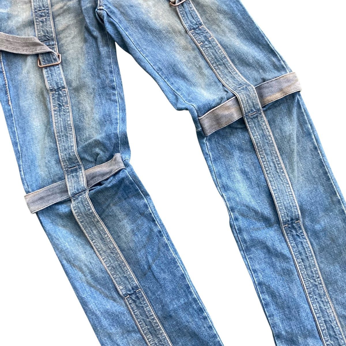 Marithe + Francois Girbaud × Seditionaries VINTAGE MARITHE FRANCOIS GIRBAUD BONDAGE JEANS Size US 32 / EU 48 - 4 Thumbnail