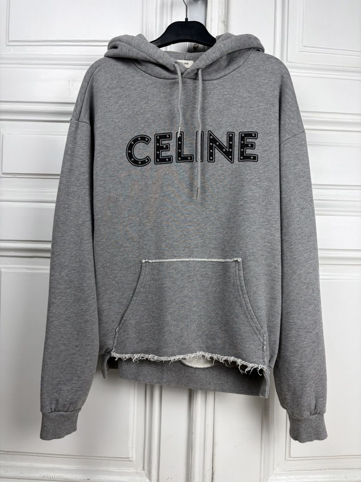 Celine Celine studded logo hoodie | Grailed