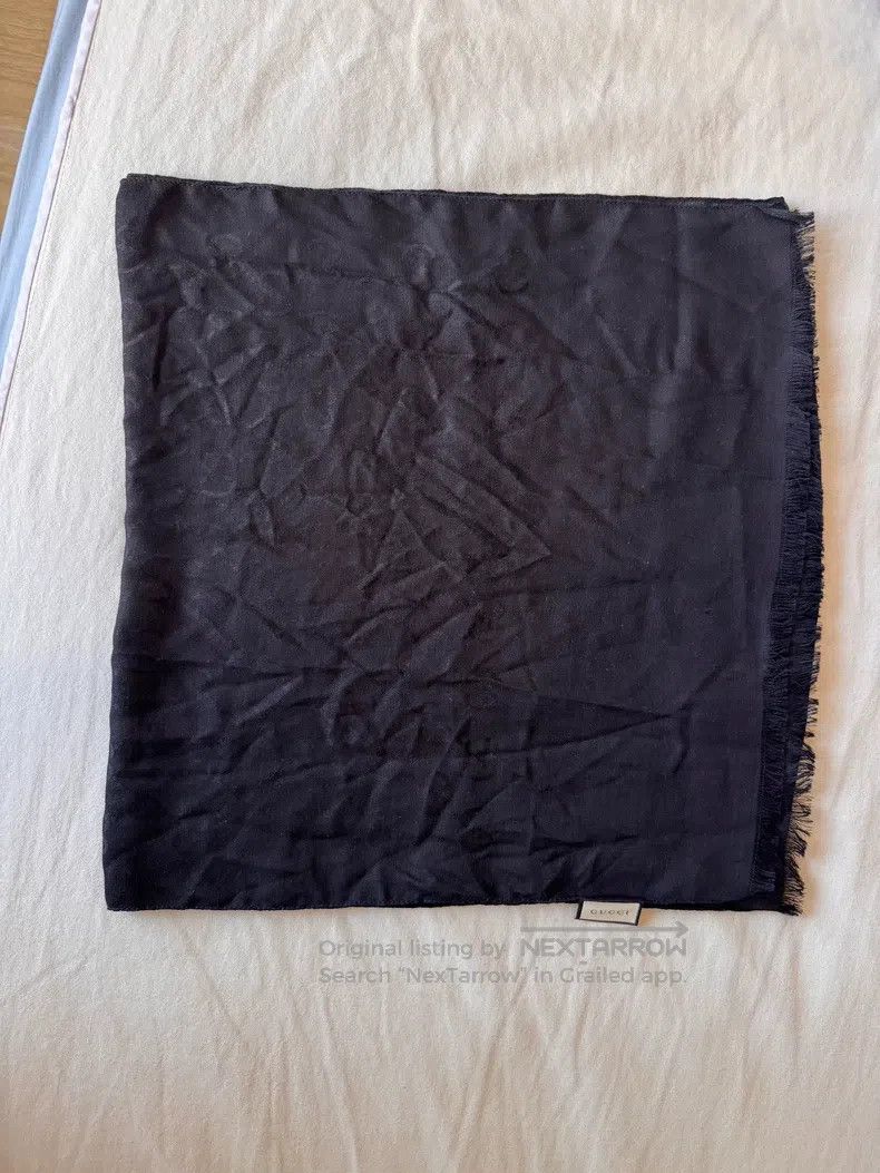 Gucci Gucci Black woollen scarf Size ONE SIZE - 1 Thumbnail