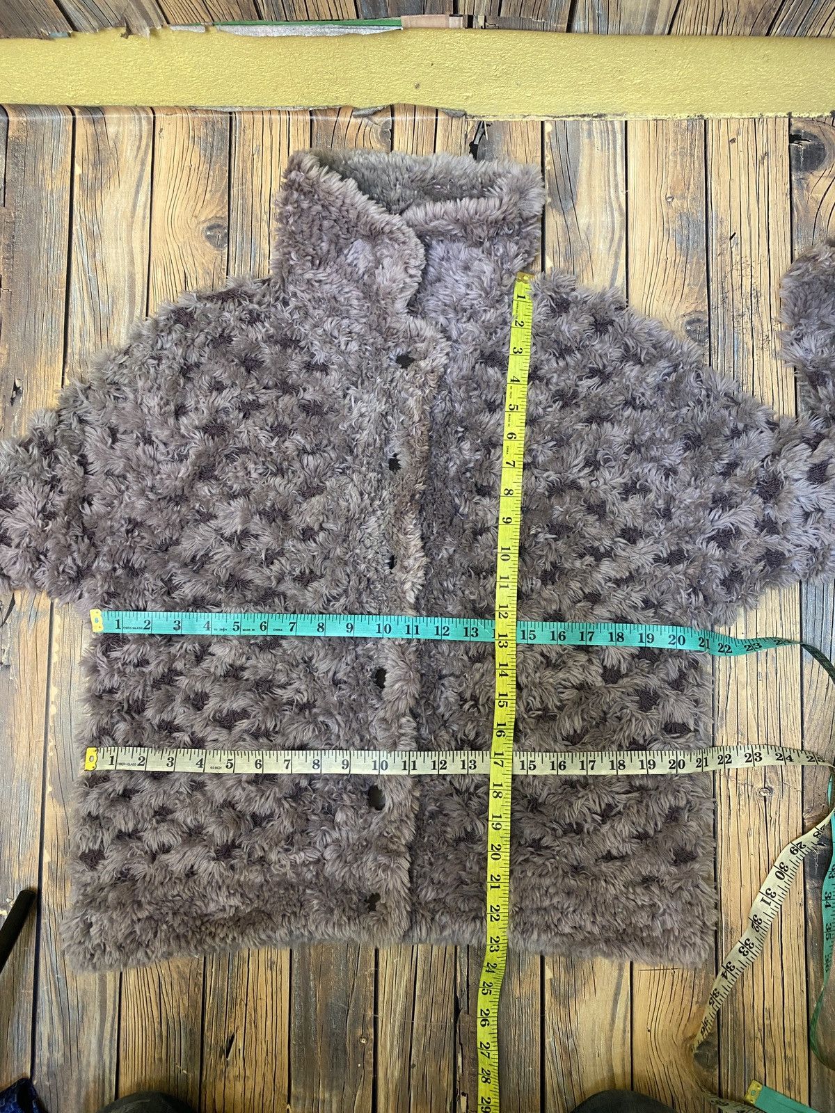 Homespun Knitwear Paula Lishman Knitted Fur Jacket - Handmade in Canada - mink Size M / US 6-8 / IT 42-44 - 7 Thumbnail