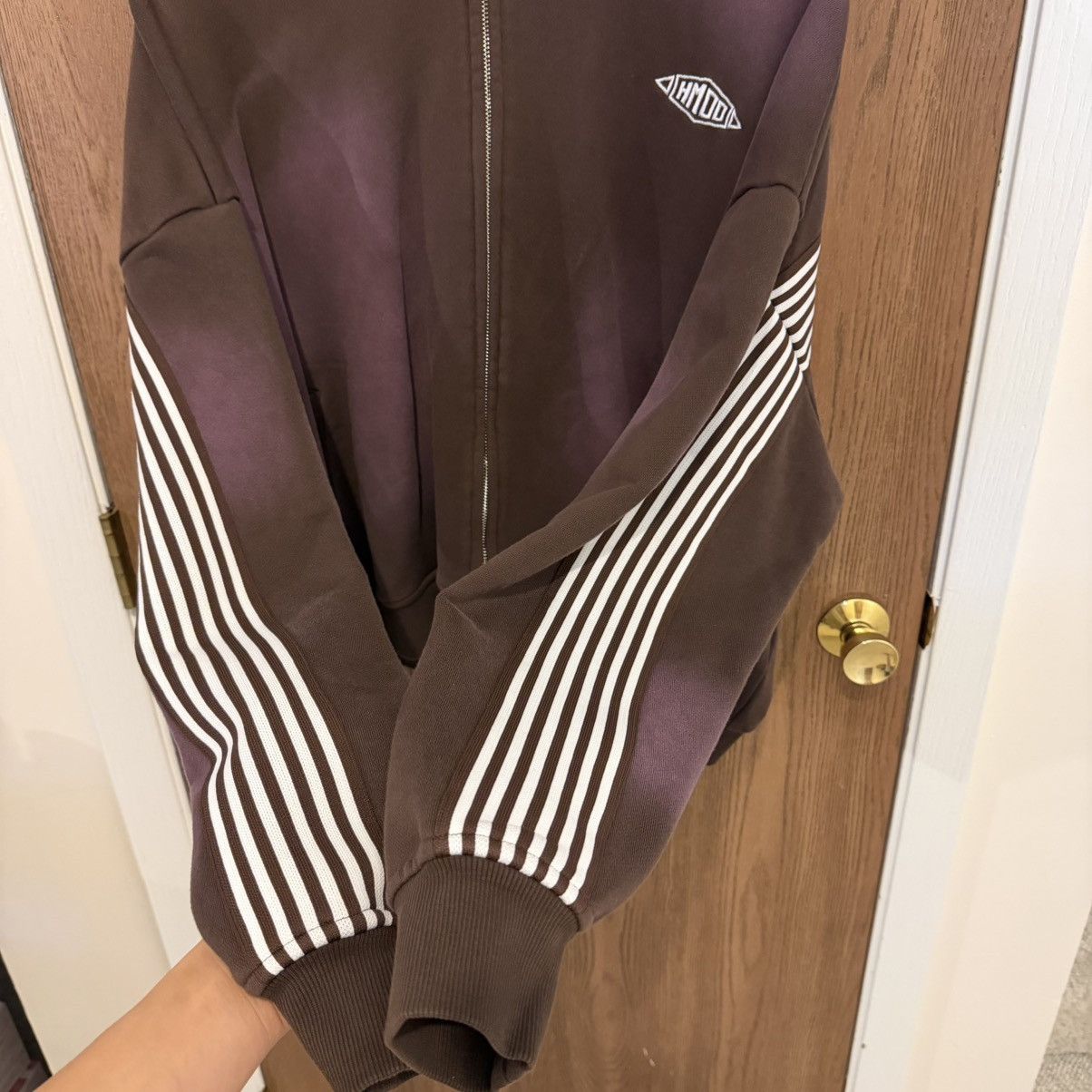 HMDD HMDD Chocolate French Terry Monster Zip Up Hoodie Sz Small Size US S / EU 44-46 / 1 - 4 Thumbnail