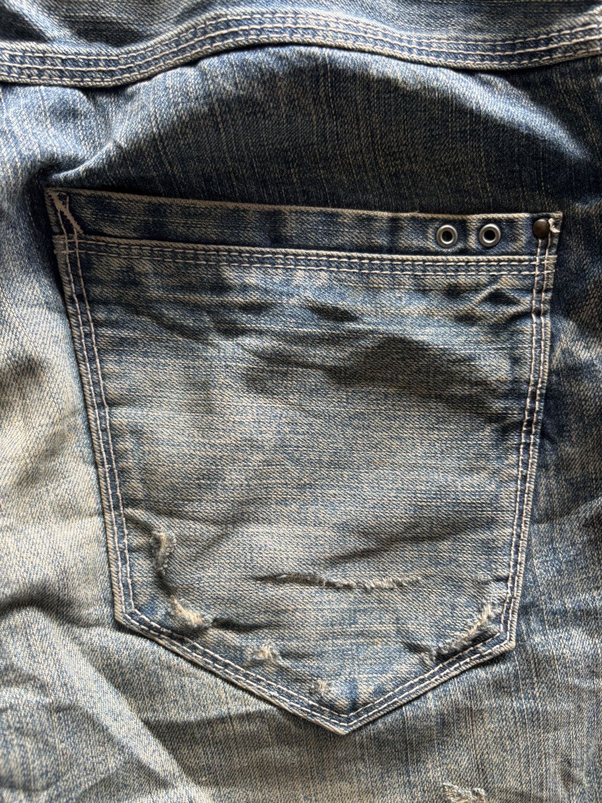 Hysteric Glamour Sick twist rusty denim backnumber japanese jeans punk grunge Size US 35 - 16 Thumbnail