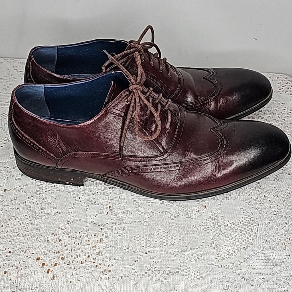 Vintage Foundry Vintage Foundry Co. Cherry wood black toes wingtip shoes 11 Size US 11 / EU 44 - 4 Thumbnail