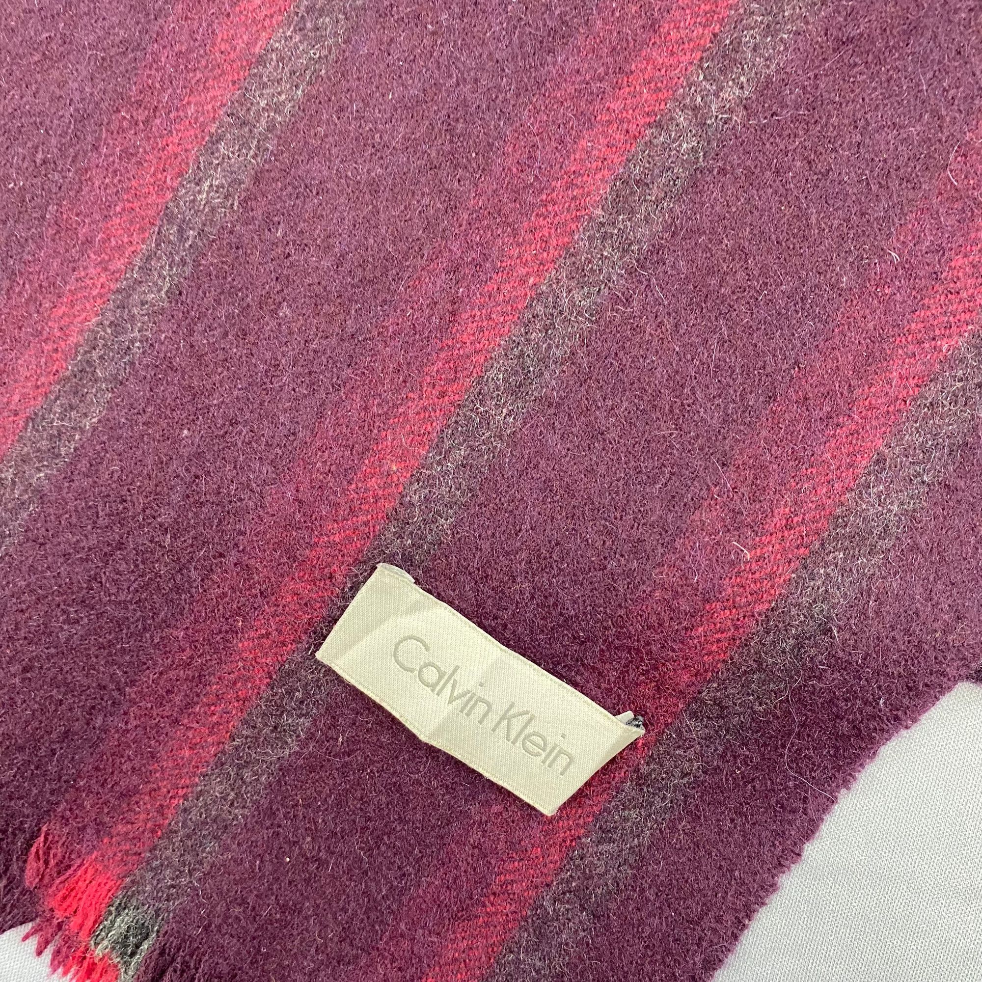 Calvin Klein Vintage Calvin Klein Scarf Muffler Wool Cashmere Scarves Size ONE SIZE - 4 Thumbnail