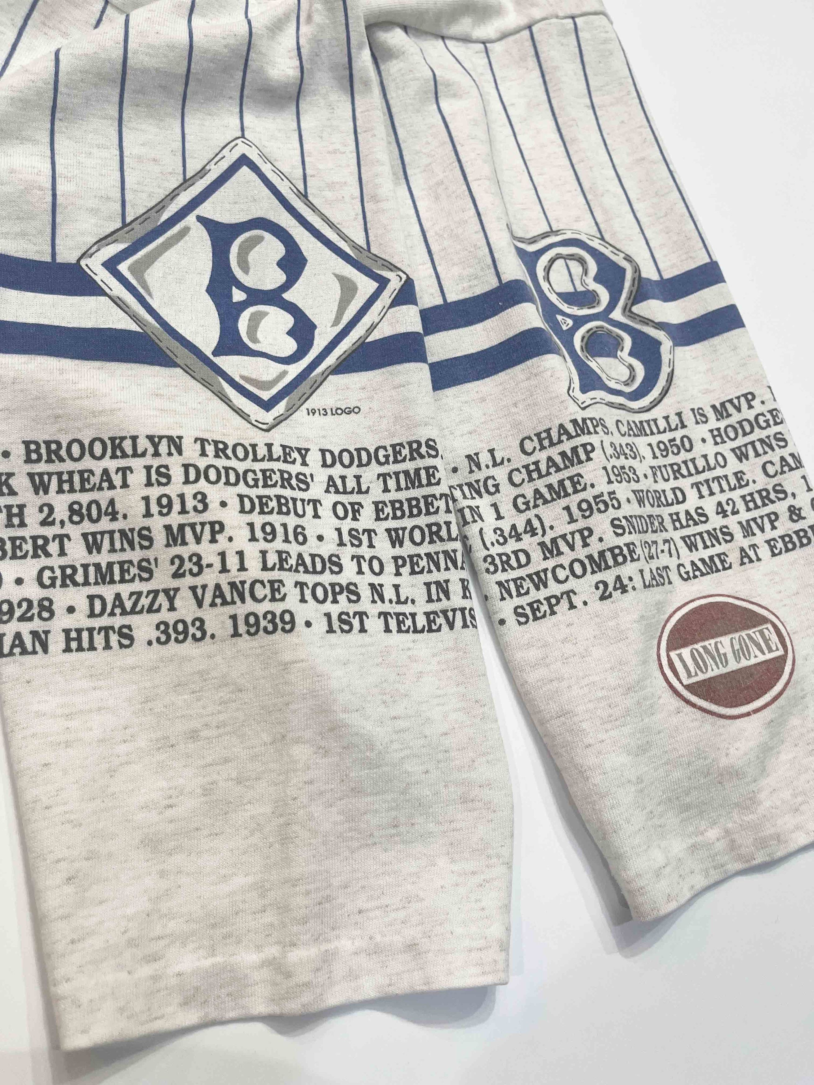 MLB Vintage Long Gone MLB Brooklyn Dodgers 3/4 Sleeve T-Shirt Size US XL / EU 56 / 4 - 8 Thumbnail