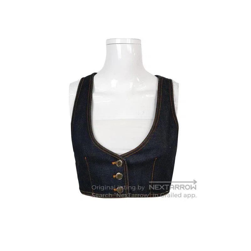 Louis Vuitton Louis Vuitton Denim Button-Down Vest for Summer. Size US S / EU 44-46 / 1 - 1 Thumbnail