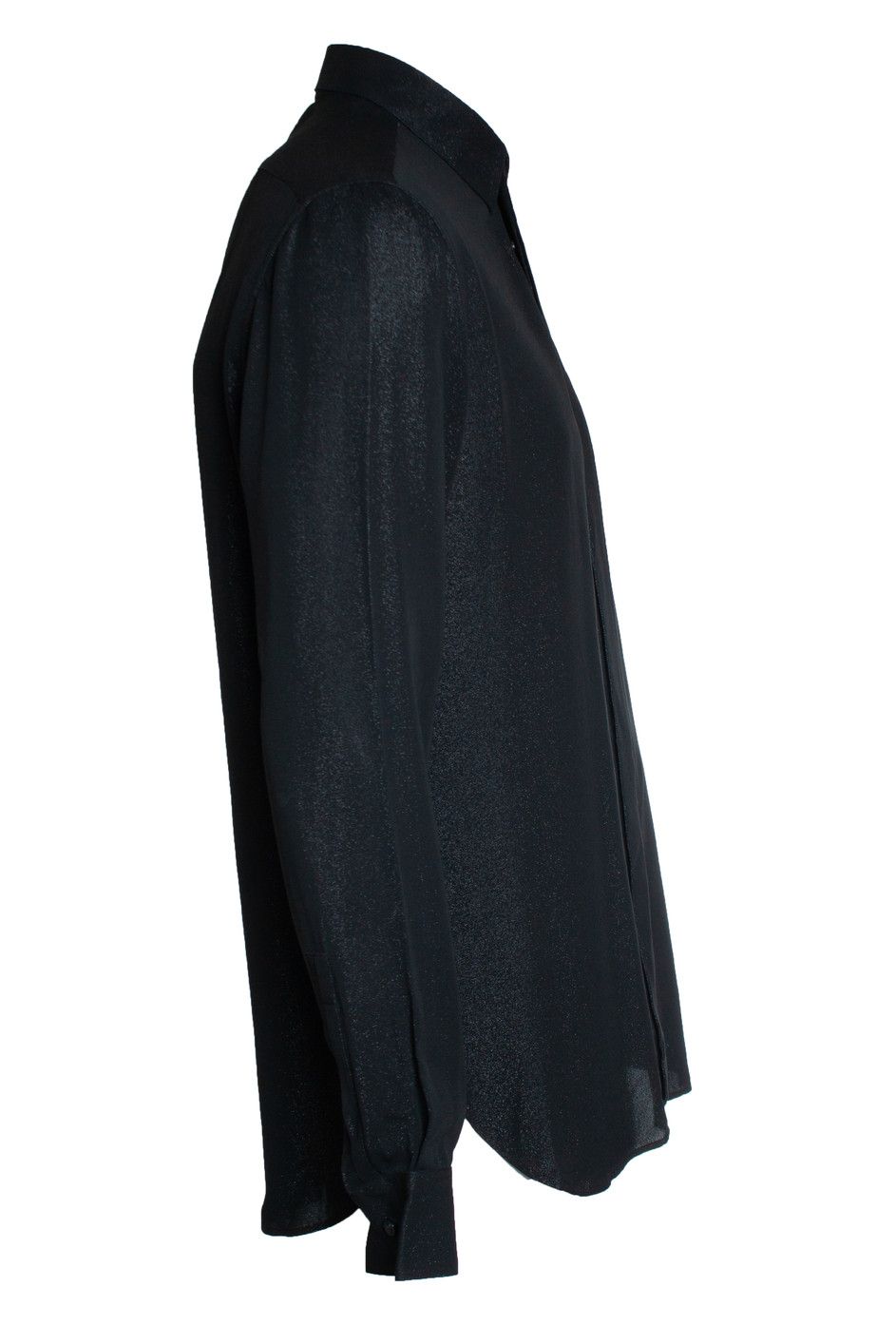 Saint Laurent Paris Saint Laurent, Black glitter shirt Size US S / EU 44-46 / 1 - 4 Thumbnail