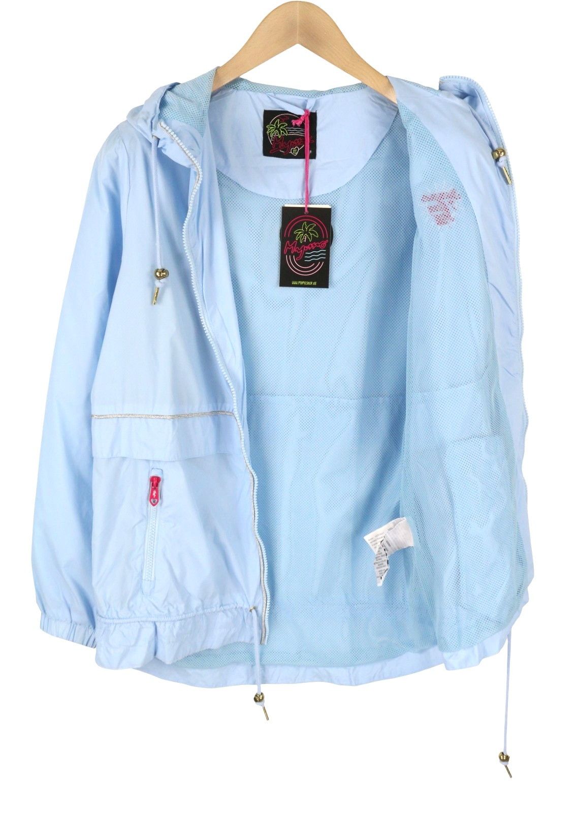 Other XS Light Blue Hooded Drawstring Parka 87992 Size XS / US 0-2 / IT 36-38 - 4 Thumbnail