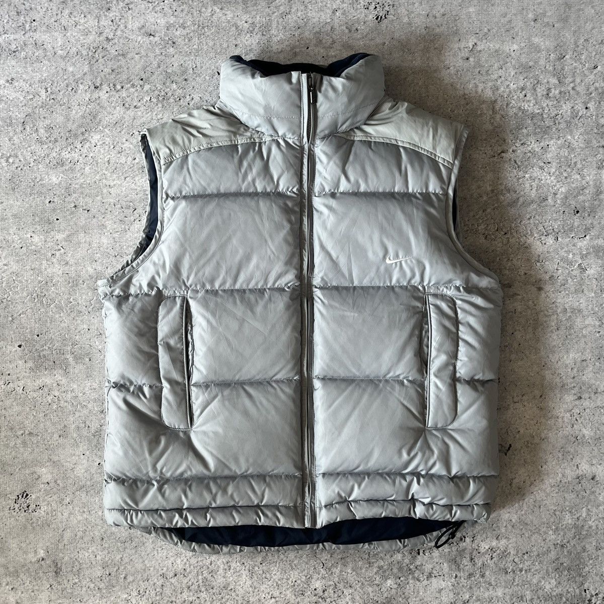 Nike × Vintage Nike babyblue puffer vest M silver tag 00s vintage y2k Size US M / EU 48-50 / 2 - 1 Thumbnail