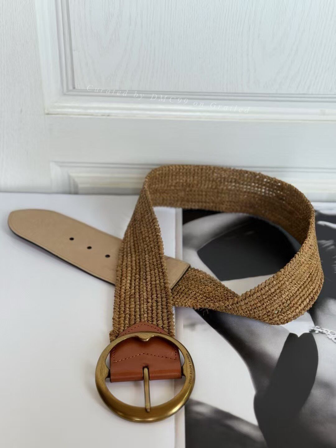 Polo Ralph Lauren POLO Ralph Lauren Straw Leather Belt Size ONE SIZE - 1 Thumbnail