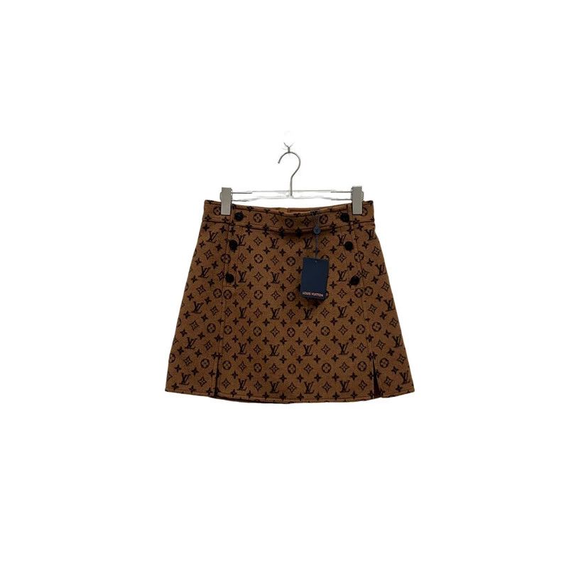 Louis Vuitton Louis Vuitton Full logo woolen skirt Size 37" - 2 Thumbnail