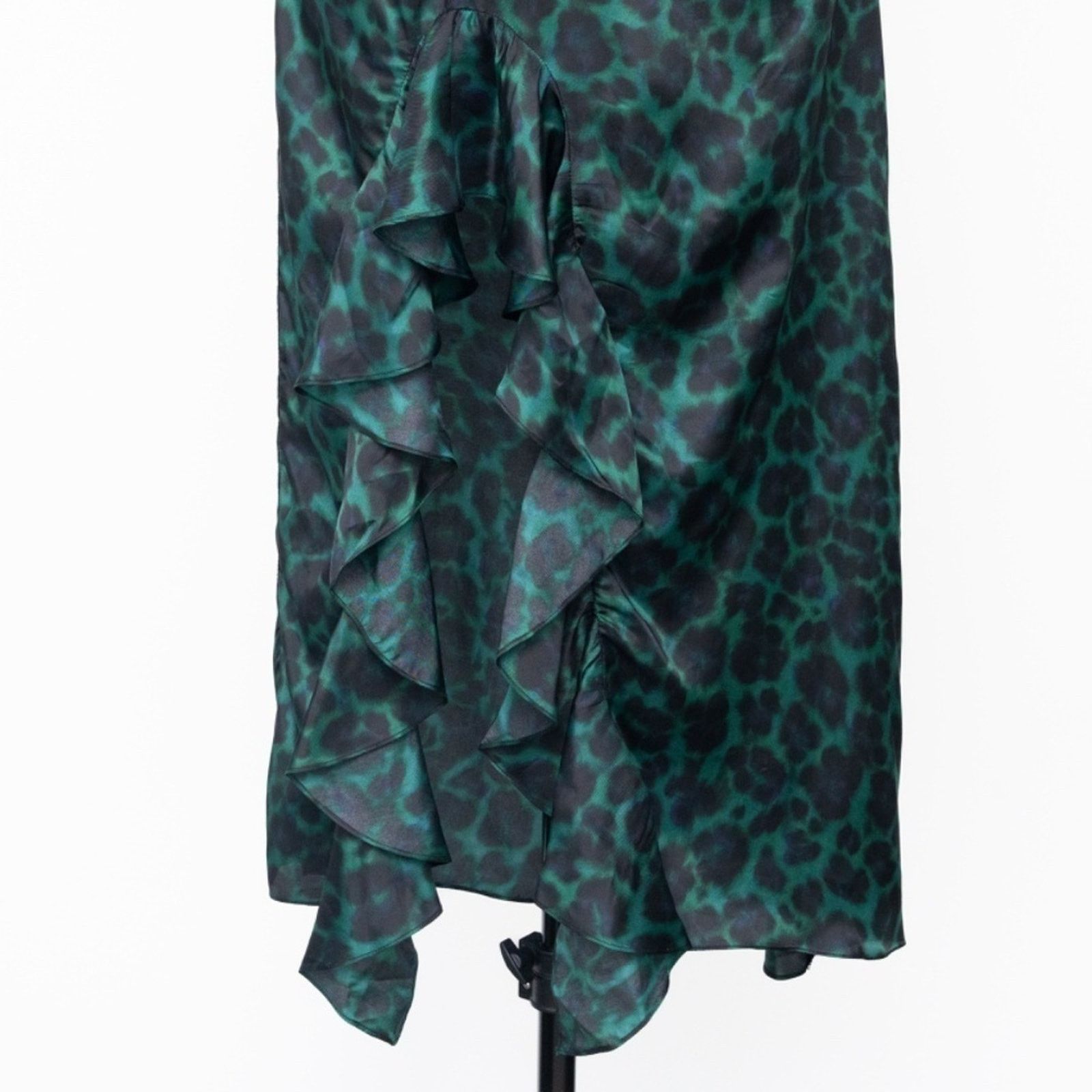 Sandro Sandro. Amazonie Leopard Print Slipdress. Size S / US 4 / IT 40 - 9 Thumbnail