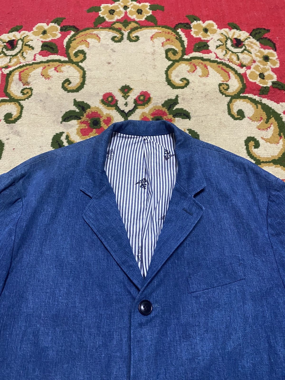 Blue Blue Japan Blue Blue Japan Indigo Blazer - Made in Japan - Seilin & Co. Size 42R - 4 Thumbnail