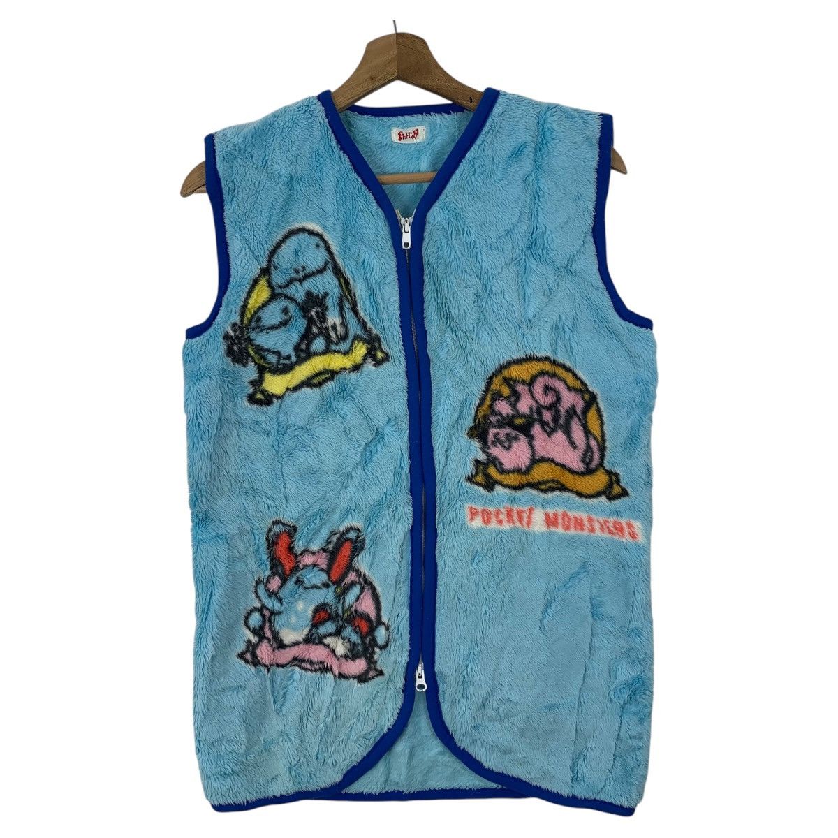 Japanese Brand × Pokemon × Vintage Vintage POKEMON Pikachu Japanese Cartoon Fleece Vest Jacket Size US S / EU 44-46 / 1 - 1 Thumbnail