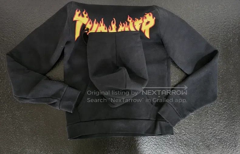 Vetements Vetements Classic Flame Letter Hooded Sweatshirt Size US XS / EU 42 / 0 - 1 Thumbnail