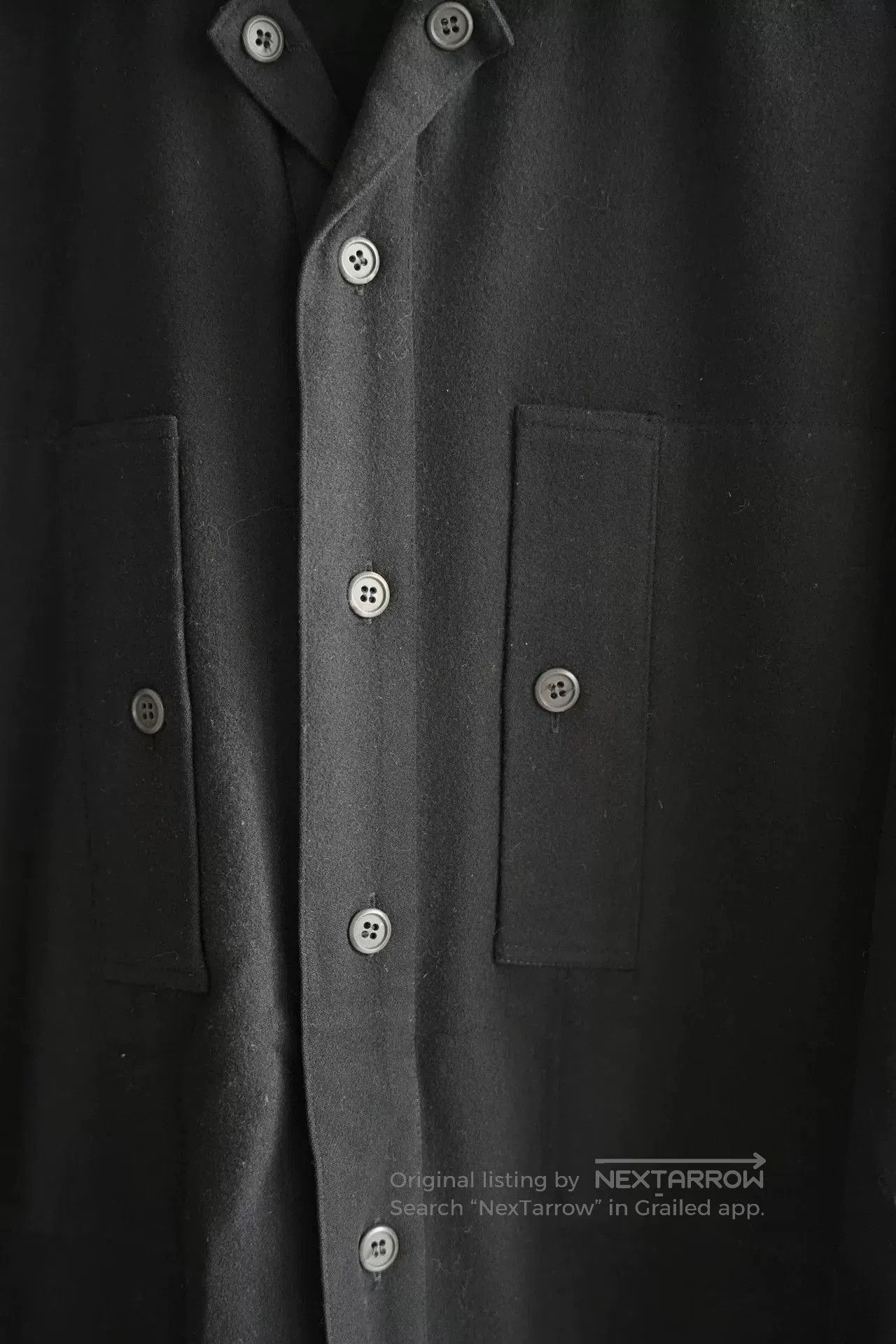 Yohji Yamamoto Yohji Yamamoto Wool Shirt with Unique Design. Size US M / EU 48-50 / 2 - 4 Thumbnail