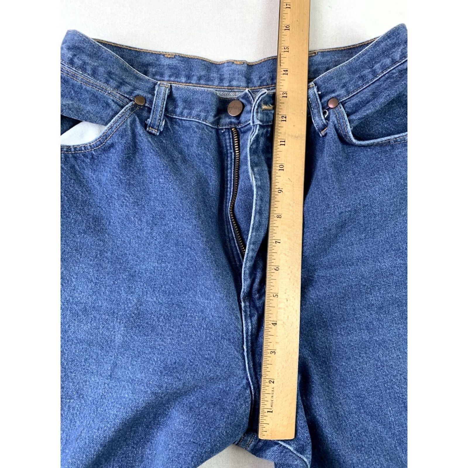 Wrangler Mens Wrangler Cowboy Cut Jeans 28x31 Blue Straight Made In USA Size US 28 / EU 44 - 5 Thumbnail