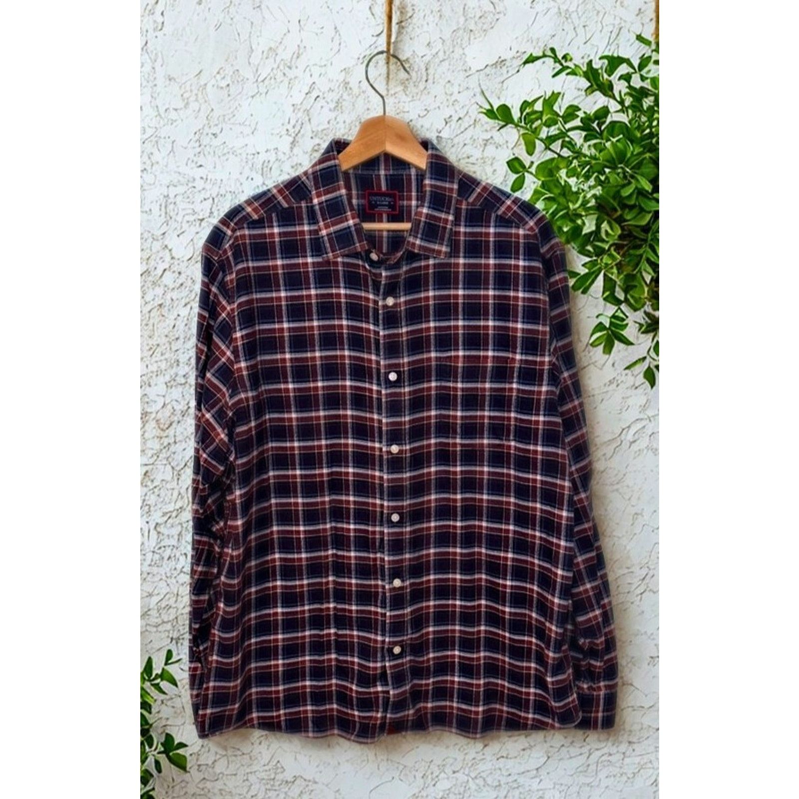 UNTUCKit UNTUCKit Hillcot Flannel Plaid Shirt XL Long Sleeve Casual Size US XL / EU 56 / 4 - 2 Thumbnail
