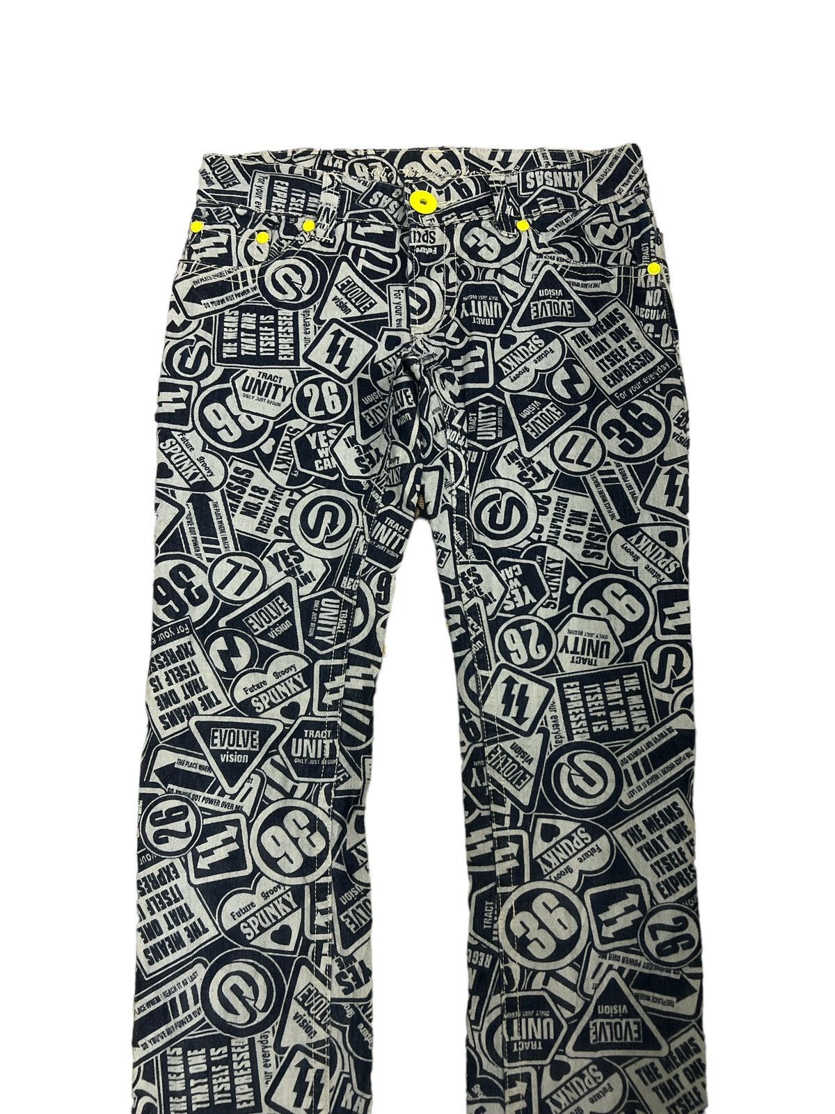 Hysteric Glamour FULL PRINT ORIGINAL JEANS Size US 30 / EU 46 - 3 Thumbnail