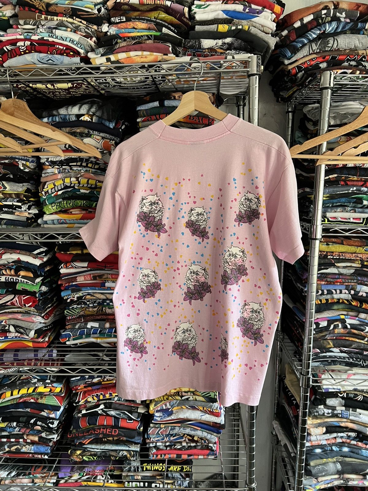 Arts & Science 90s Always a Lady Cats Single Stitch Animal Sunrise Art Tee Size US L / EU 52-54 / 3 - 2 Thumbnail