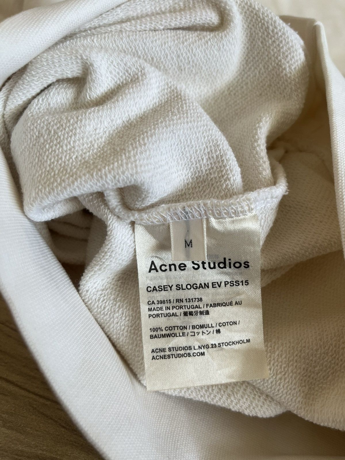 Acne Studios Acne studios everything cream sweatshirt Size US M / EU 48-50 / 2 - 5 Thumbnail