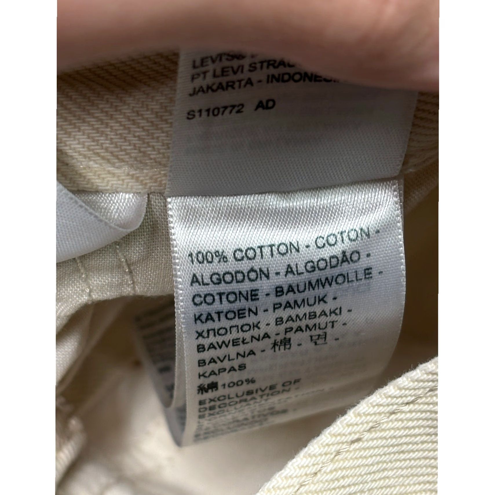 Vintage VINTAGE Levi Strauss Premium 80s Mom Jeans Light Cream Beige 25x27 Jeans Women 90s Retros 5-Pocket Bohemian Womens Size 42" / US 20 - 7 Thumbnail
