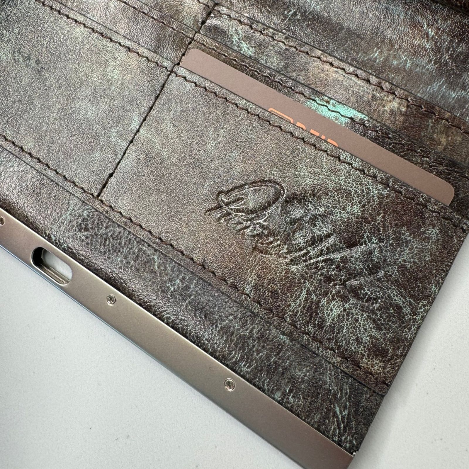 Patricia Nash NEW Patricia Nash Cauchy Wallet in Tooled Turquoise & Brown Size ONE SIZE - 7 Thumbnail