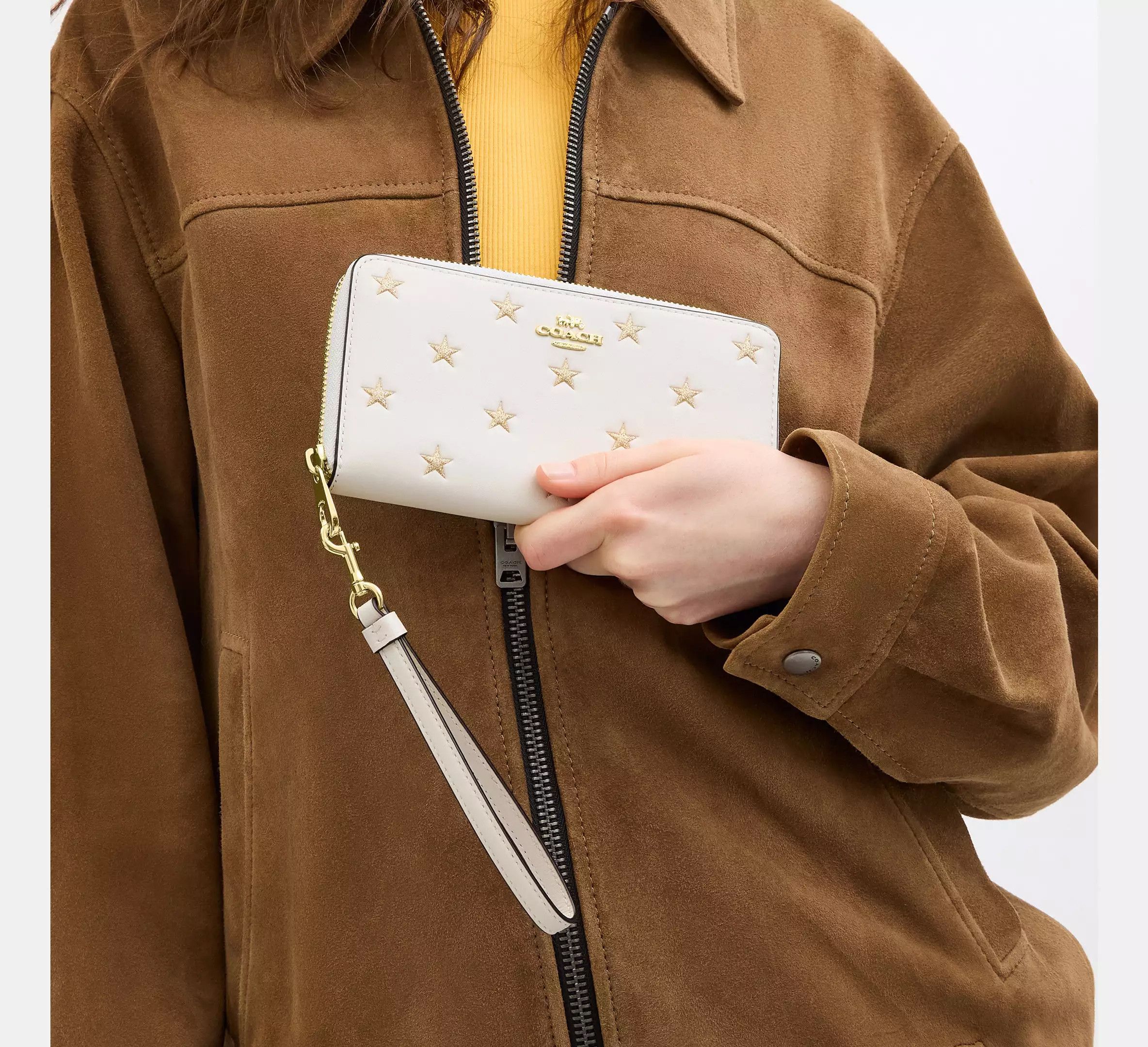 Coach Long Zip Around Wallet With Star Print CW479 Size ONE SIZE - 4 Thumbnail
