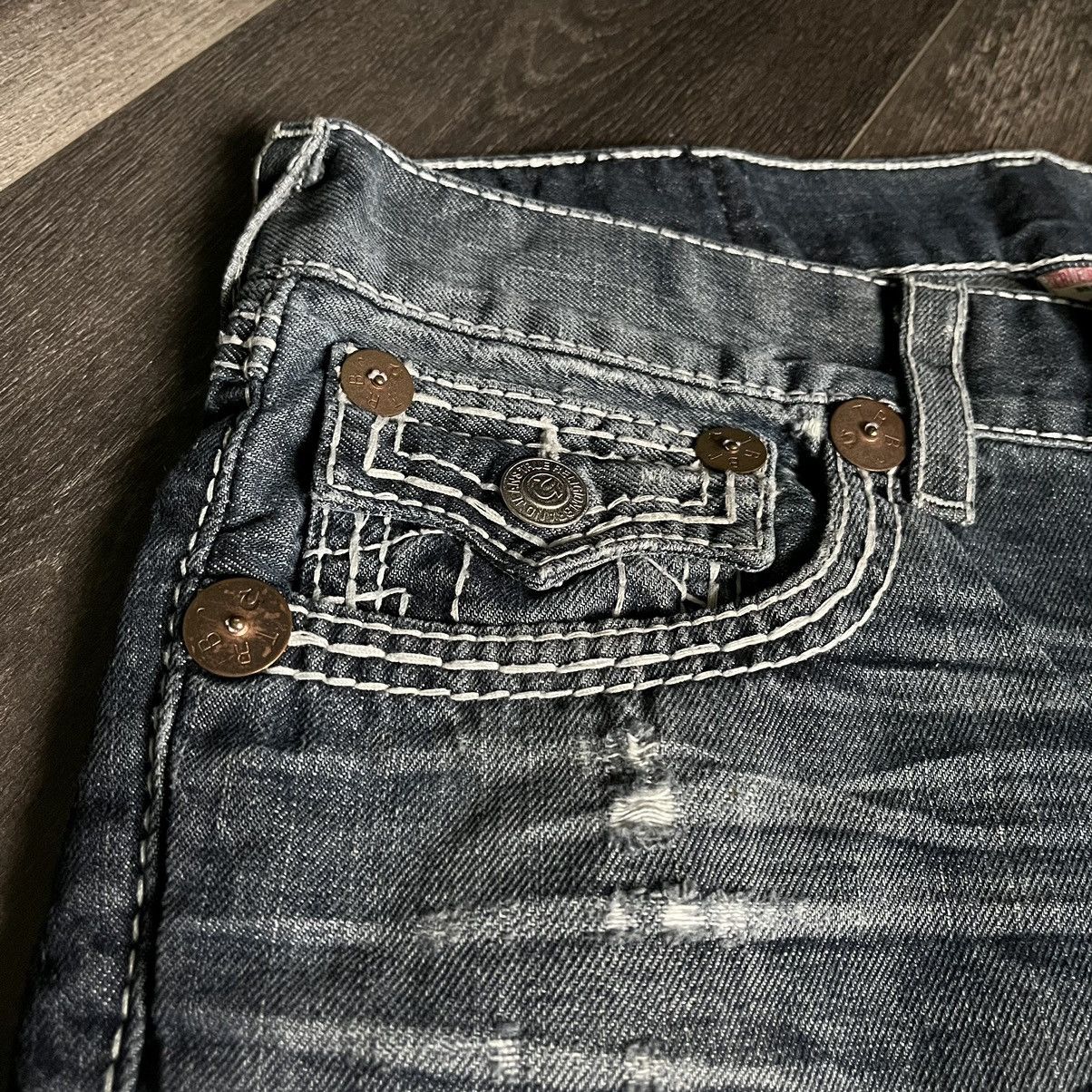True Religion Vintage True Religion Billy Straight Stitched Jean Shorts 34 Size US 34 / EU 50 - 6 Thumbnail