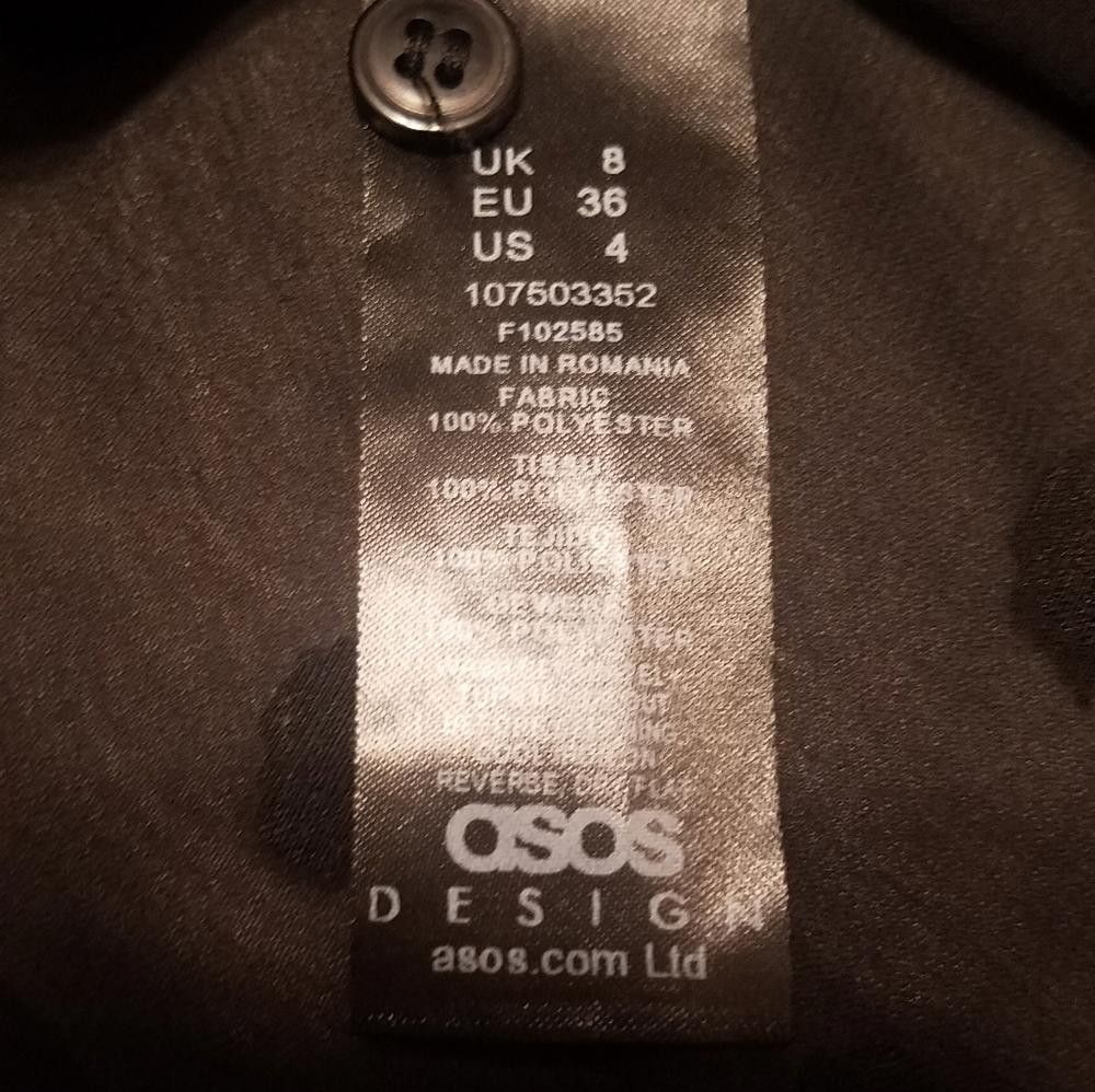 Asos Asos Chic Black Sheer Button-Up Blouse Size 4 Size S / US 4 / IT 40 - 4 Thumbnail