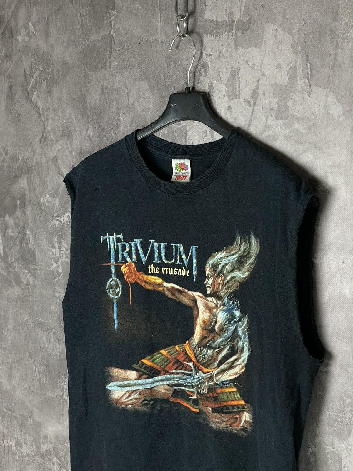 Band Tees × Vintage Vintage 1999s TRIVIUM Faded Band T Shirt Tee Size US M / EU 48-50 / 2 - 7 Thumbnail