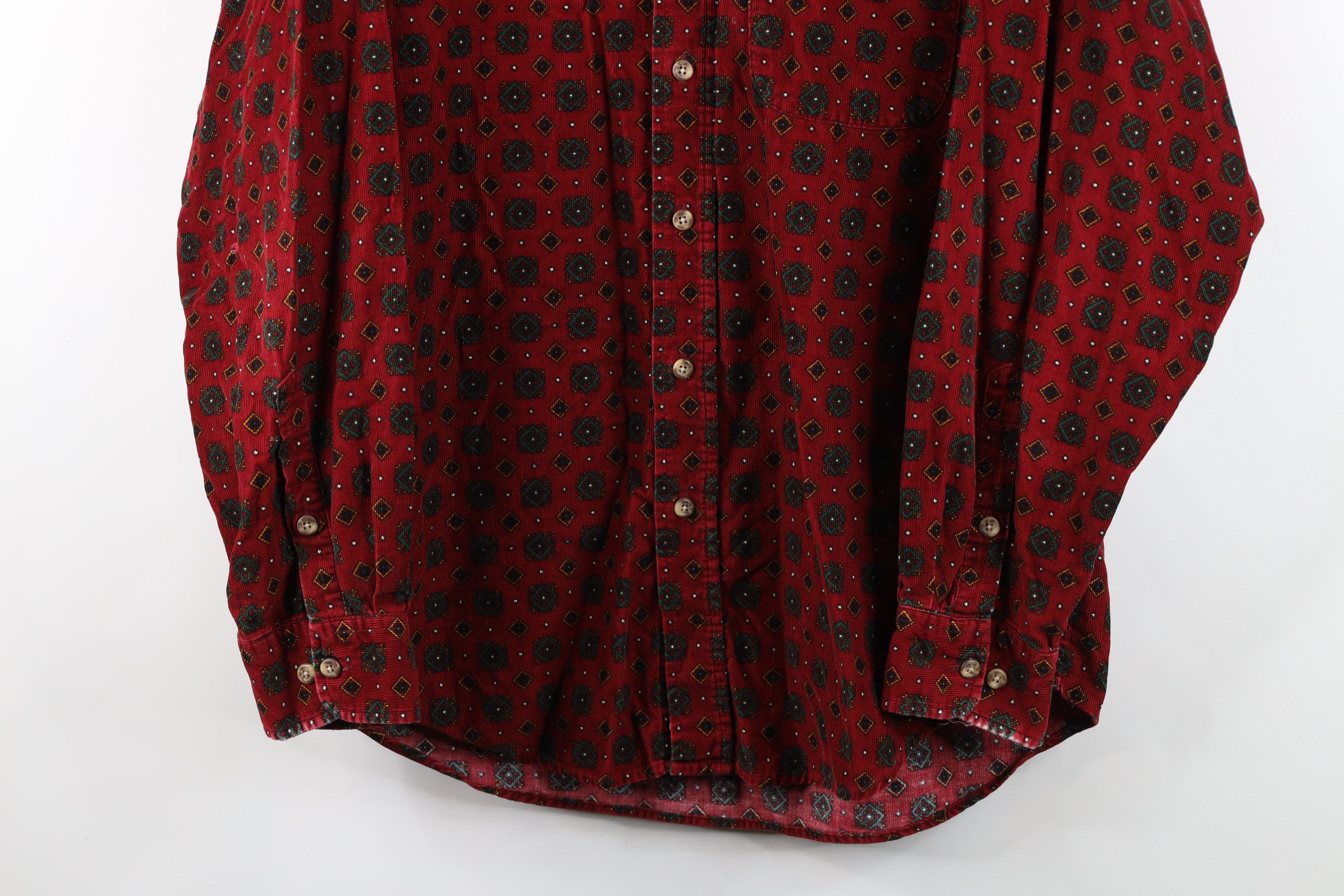 Vintage Vintage 90s Streetwear Corduroy Collared Button Shirt Size US M / EU 48-50 / 2 - 3 Thumbnail